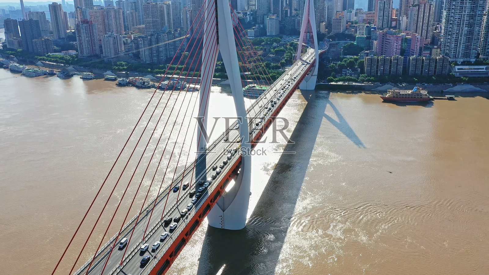 东水门长江大桥，中国重庆，亚洲。重庆，长江。照片摄影图片