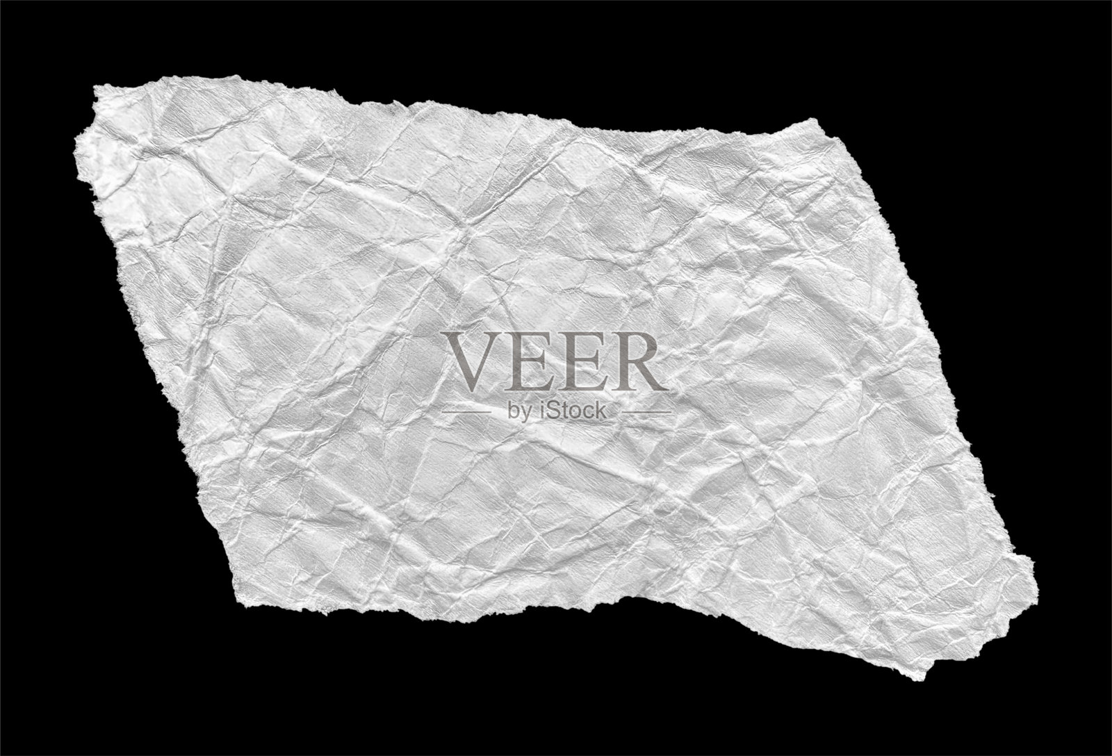 白色纹理撕裂的皱纸片照片摄影图片