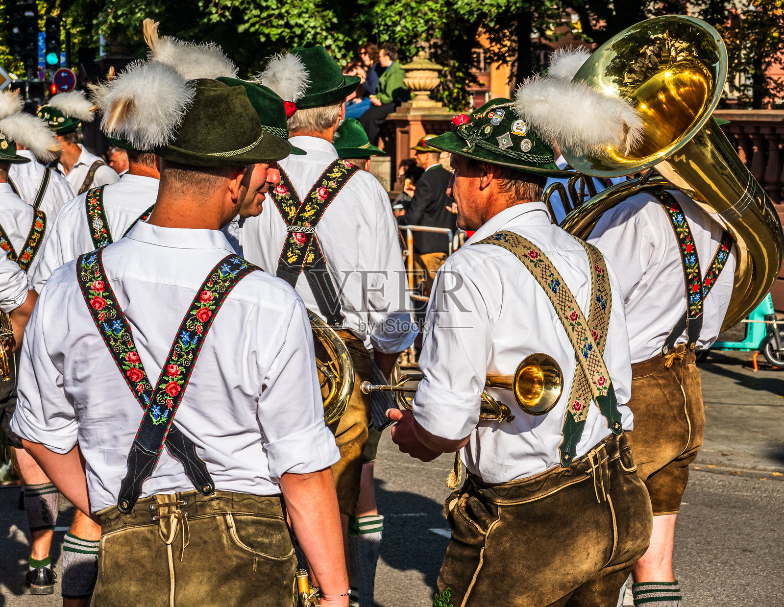 慕尼黑啤酒节开幕游行照片摄影图片
