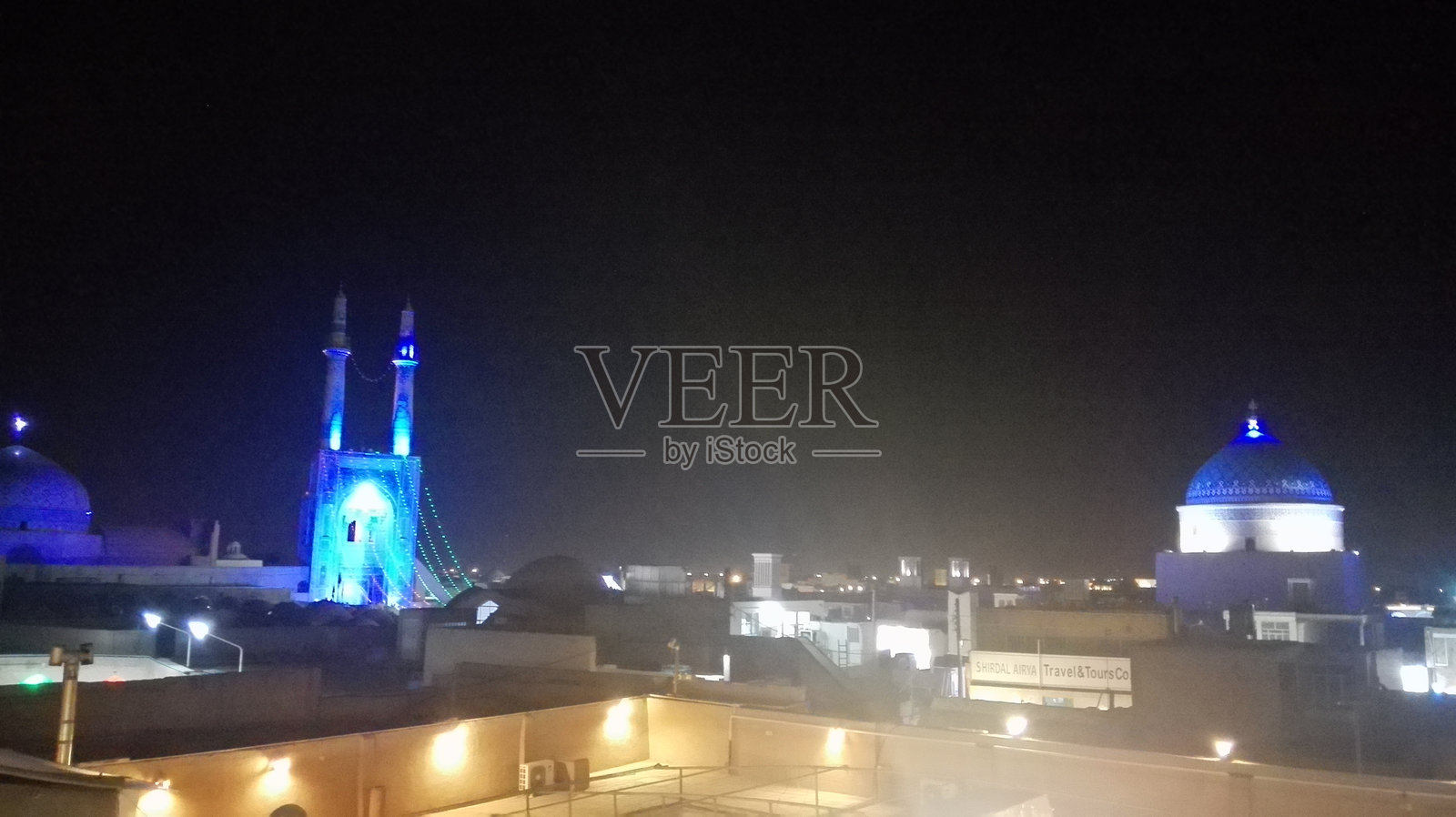 亚兹德的杰梅清真寺照片摄影图片