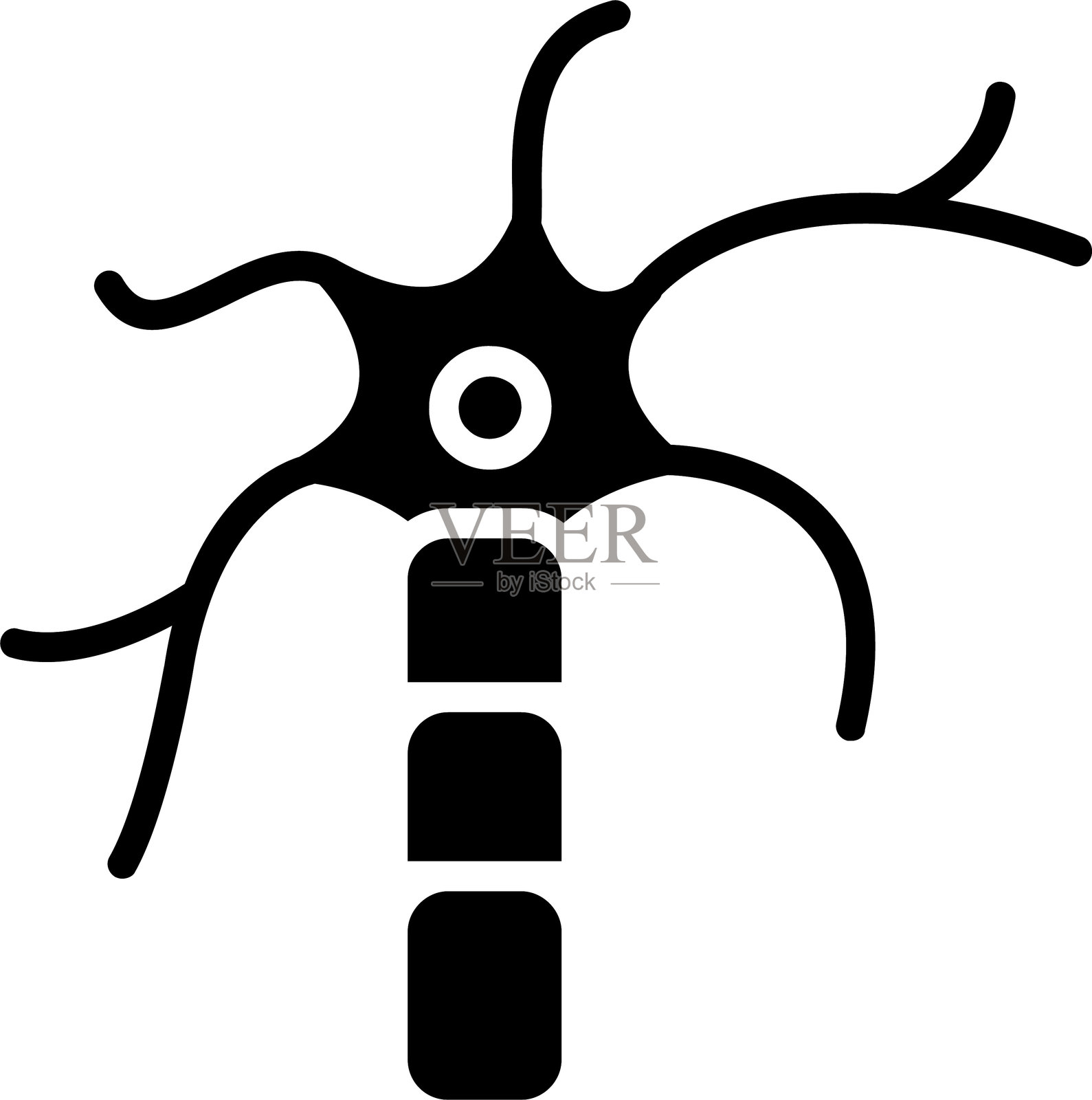 神经细胞图标设计插画图片素材