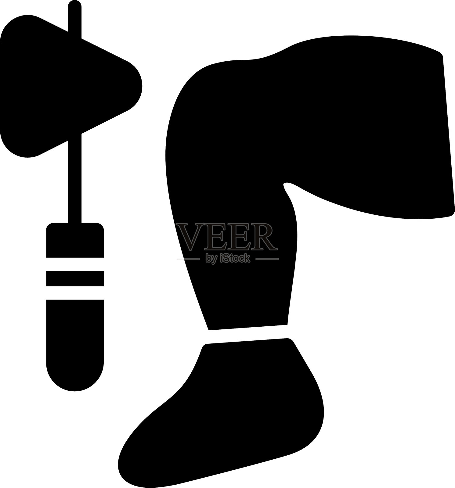 膝盖图标设计插画图片素材