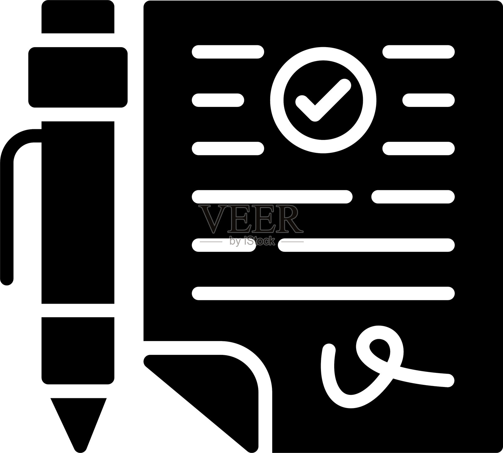 批准图标设计插画图片素材