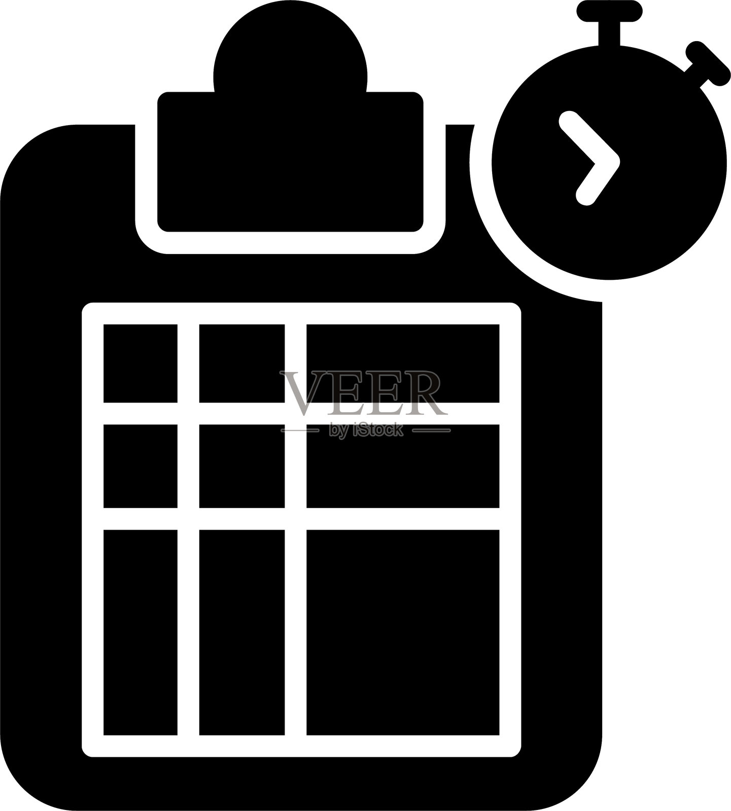 秒表图标设计插画图片素材