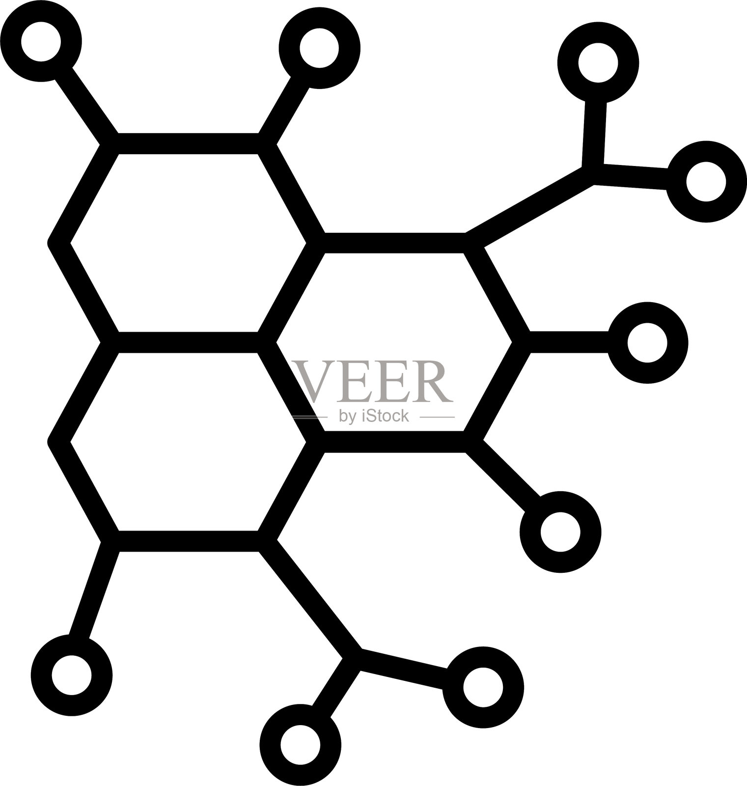 酶线条图标设计插画图片素材