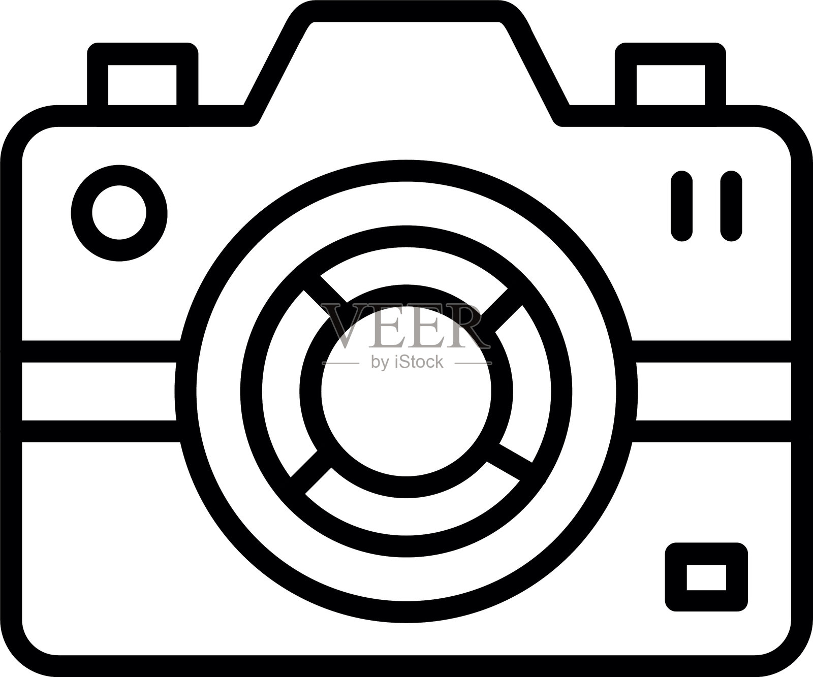 相机线条图标设计插画图片素材