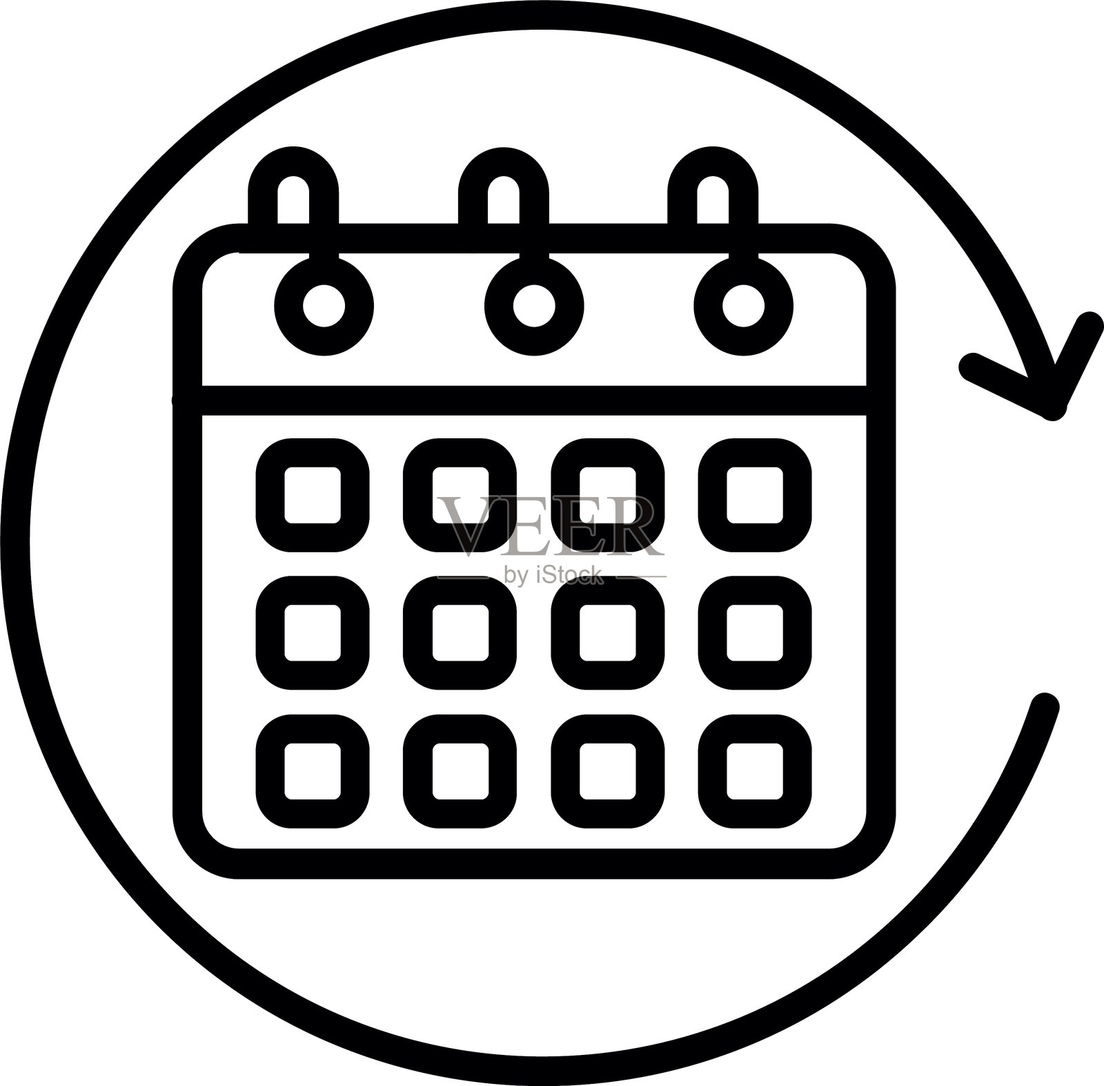 更新线条图标设计插画图片素材