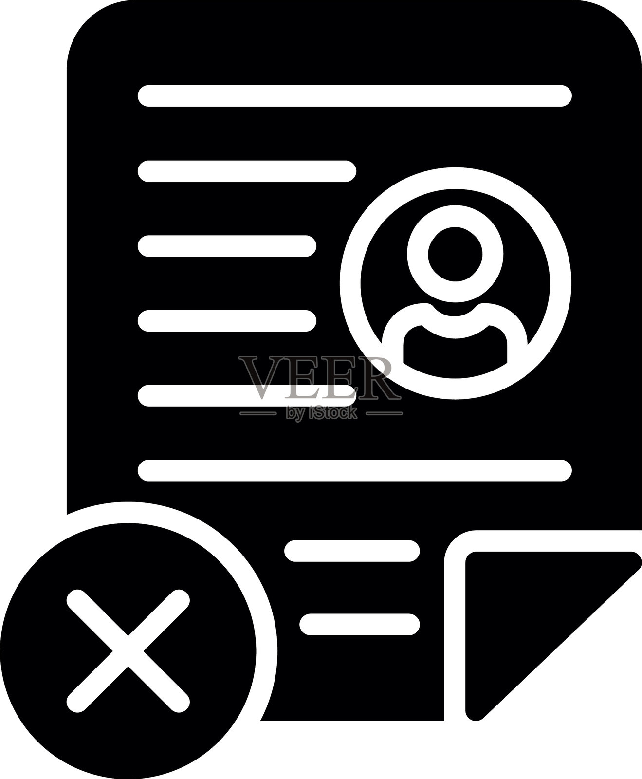 不合格的图标设计插画图片素材