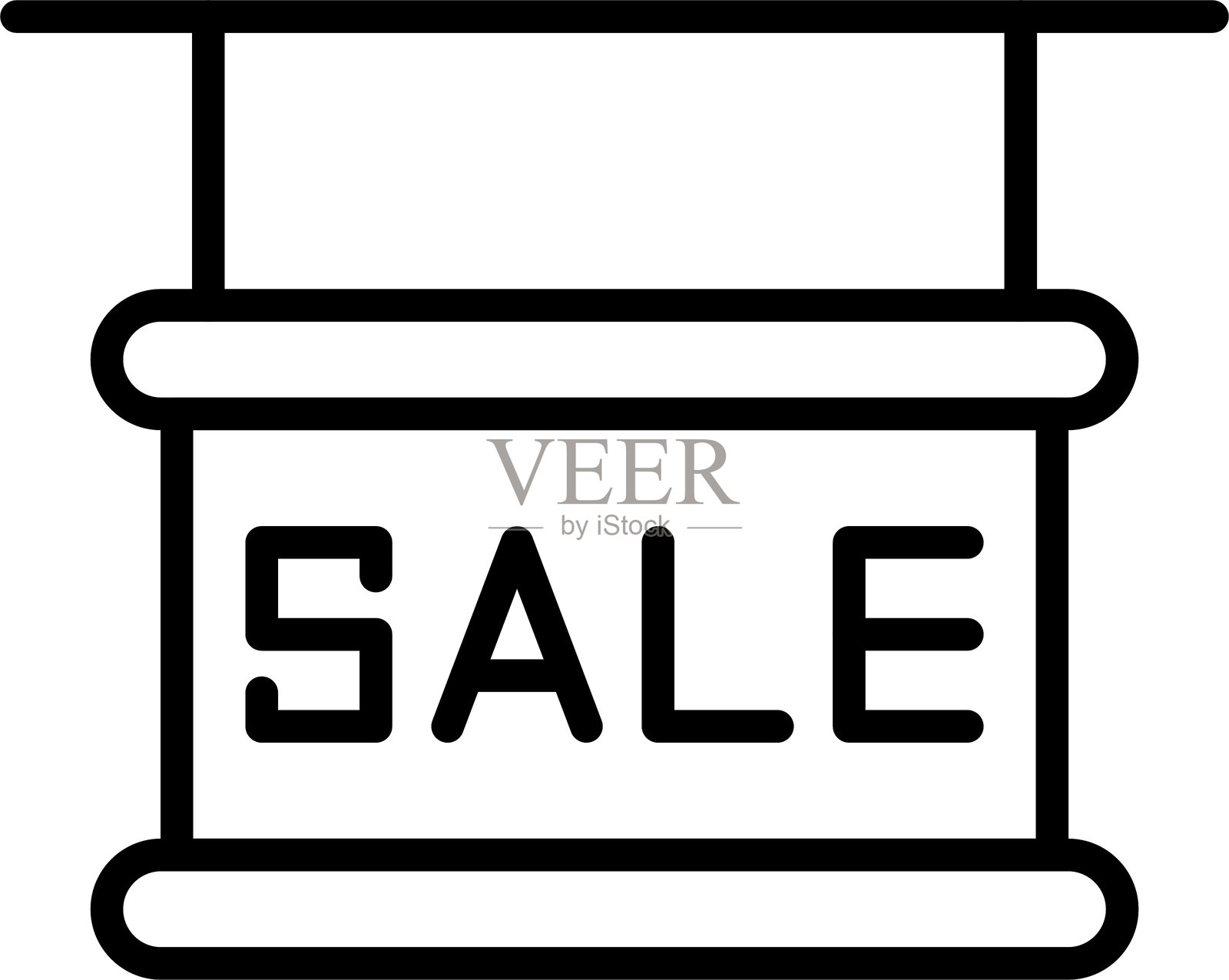 销售线条图标设计插画图片素材