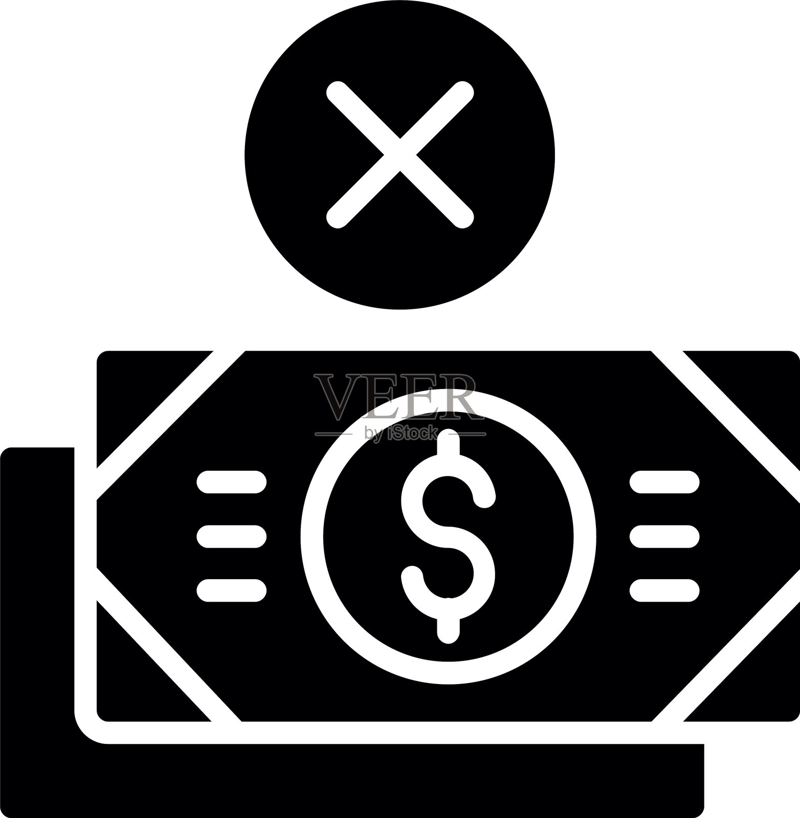 无钱图标设计插画图片素材