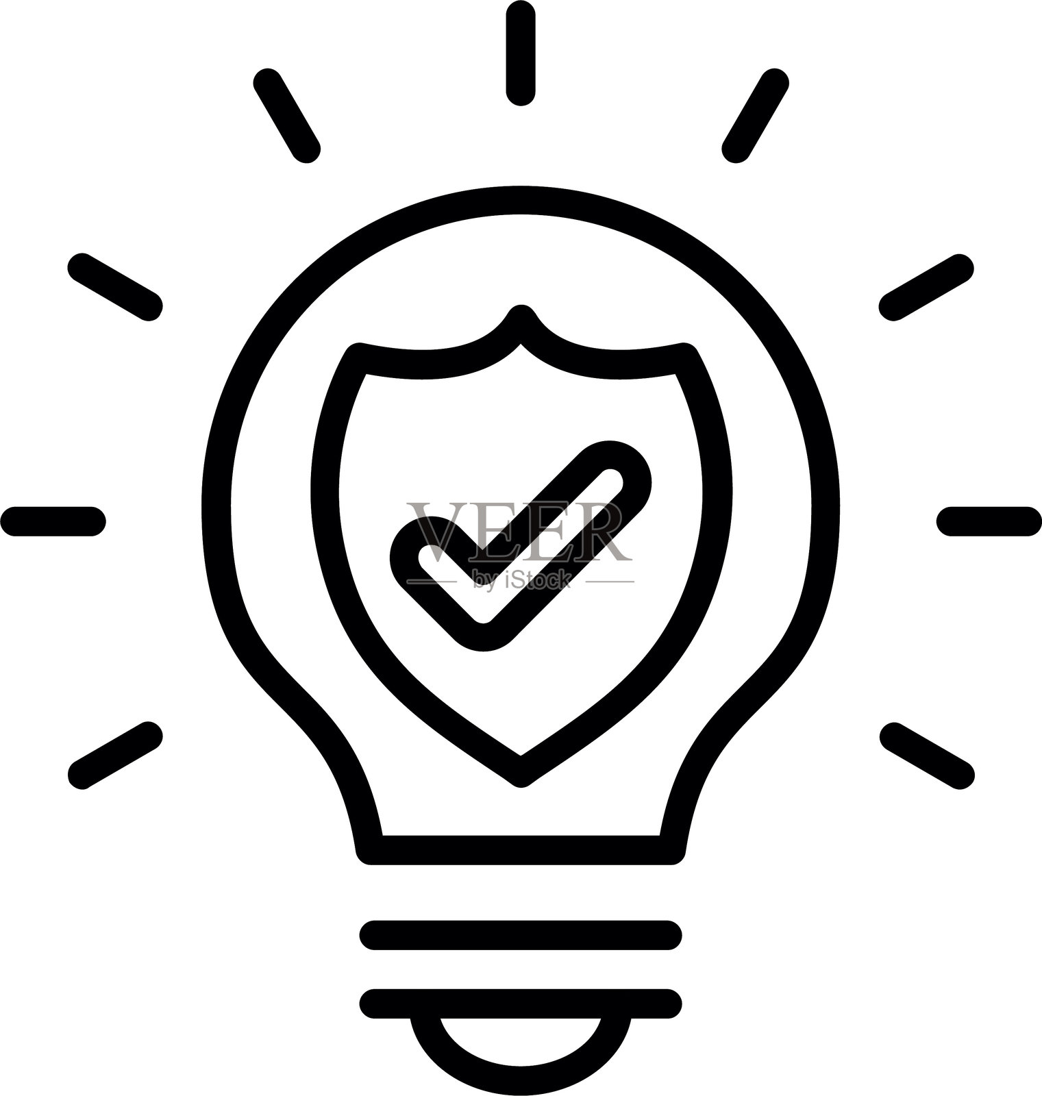 安全线路图标设计插画图片素材