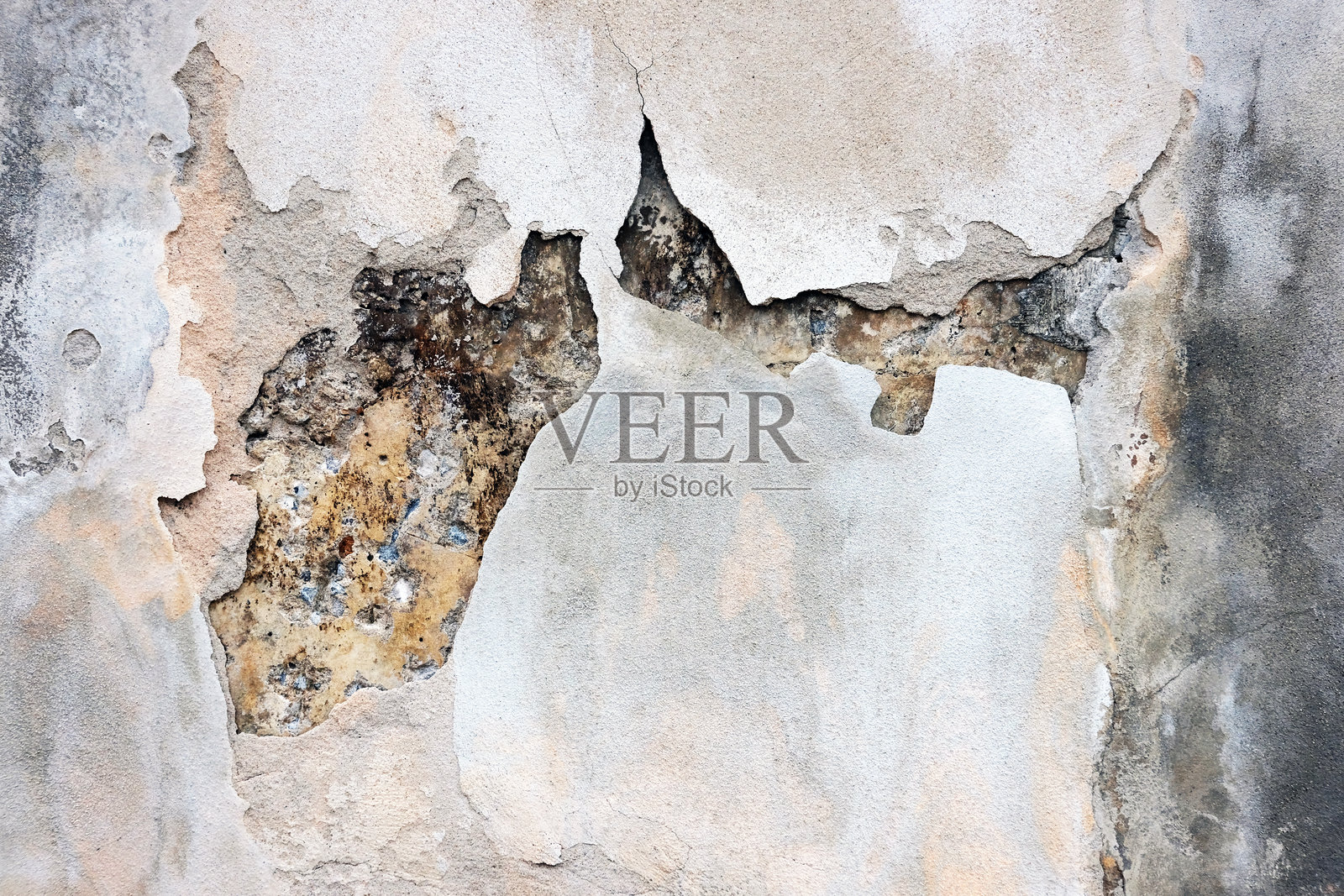 粗糙墙面上的抽象形态照片摄影图片