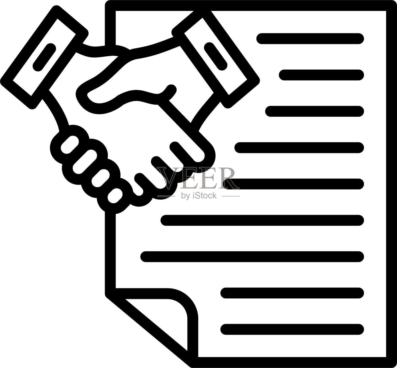 就业线条图标设计插画图片素材