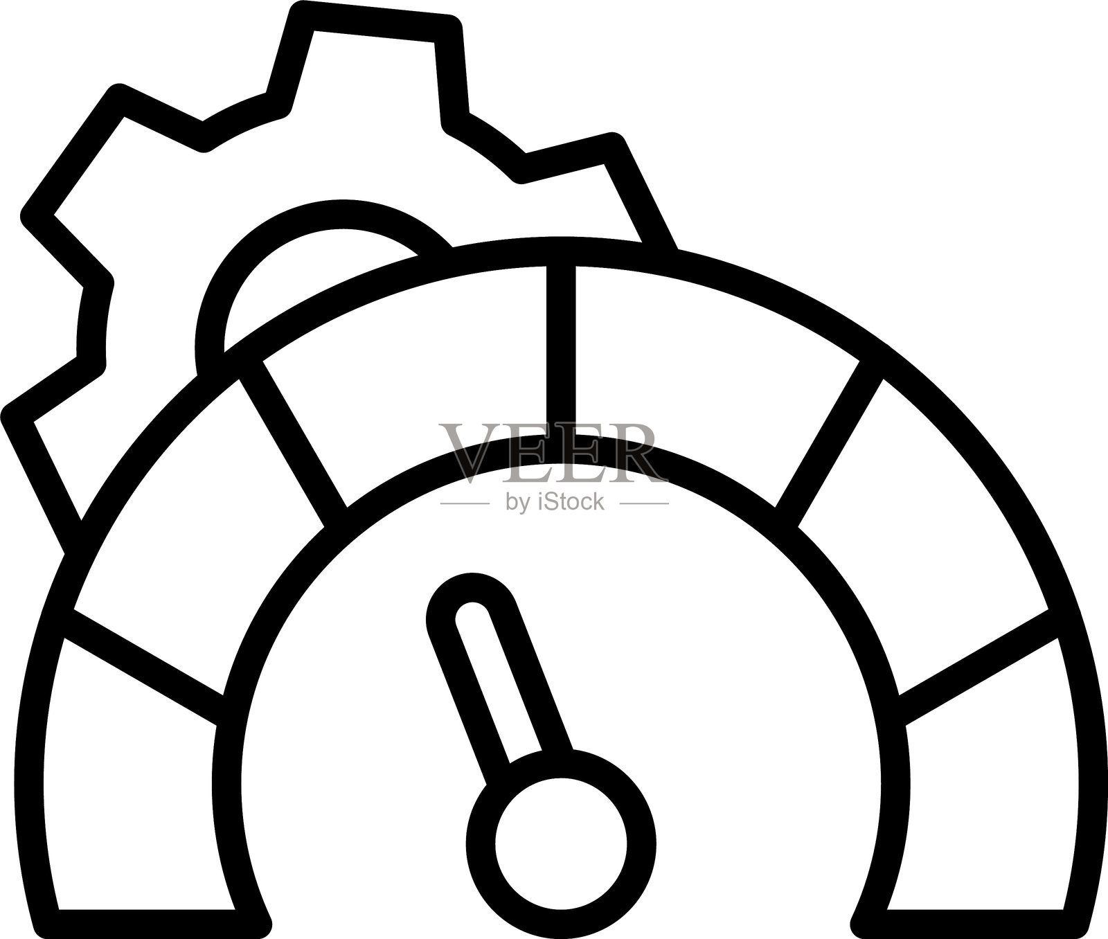 指示器线图标设计插画图片素材