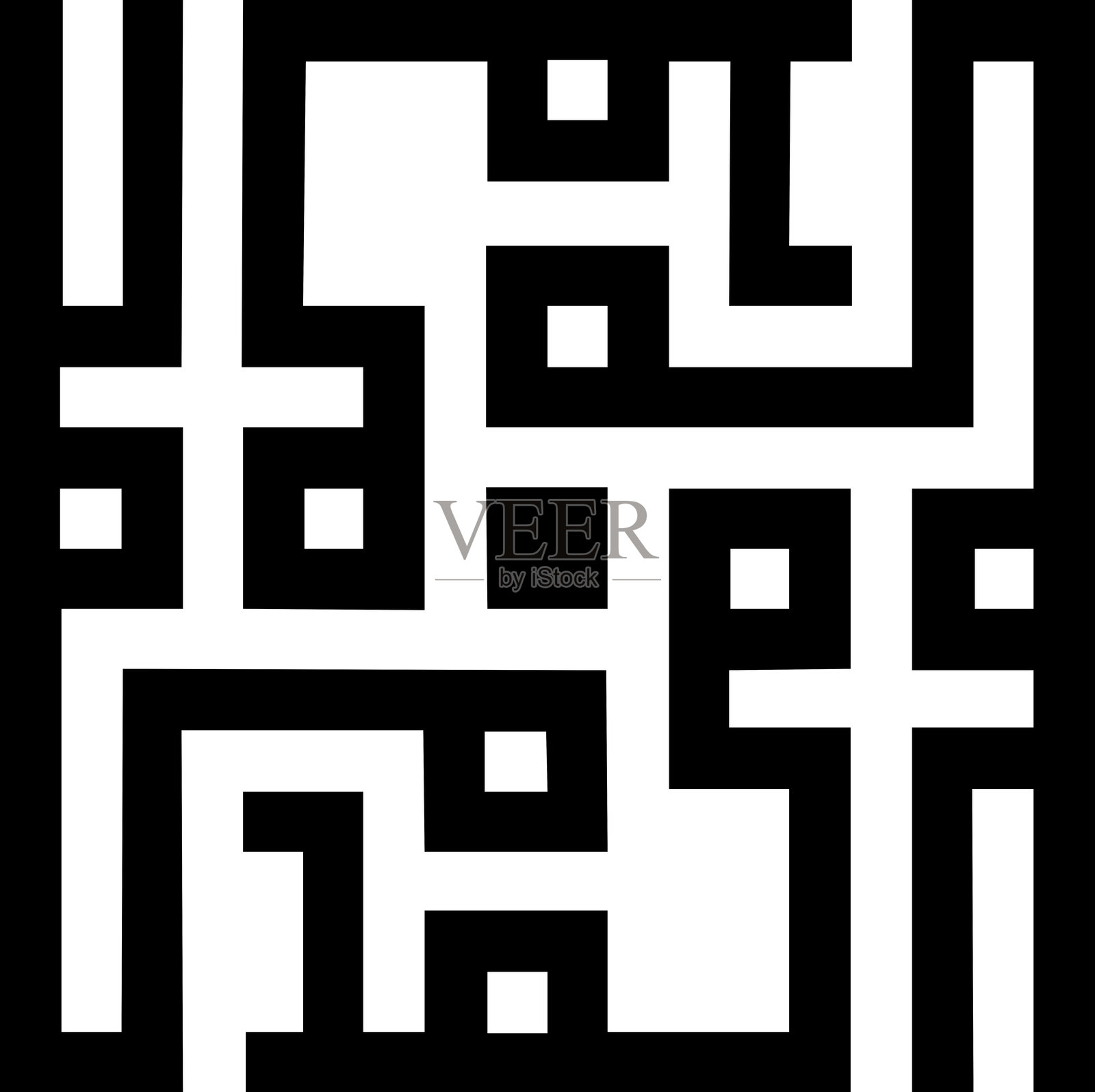 白色背景上的库法体图案照片摄影图片