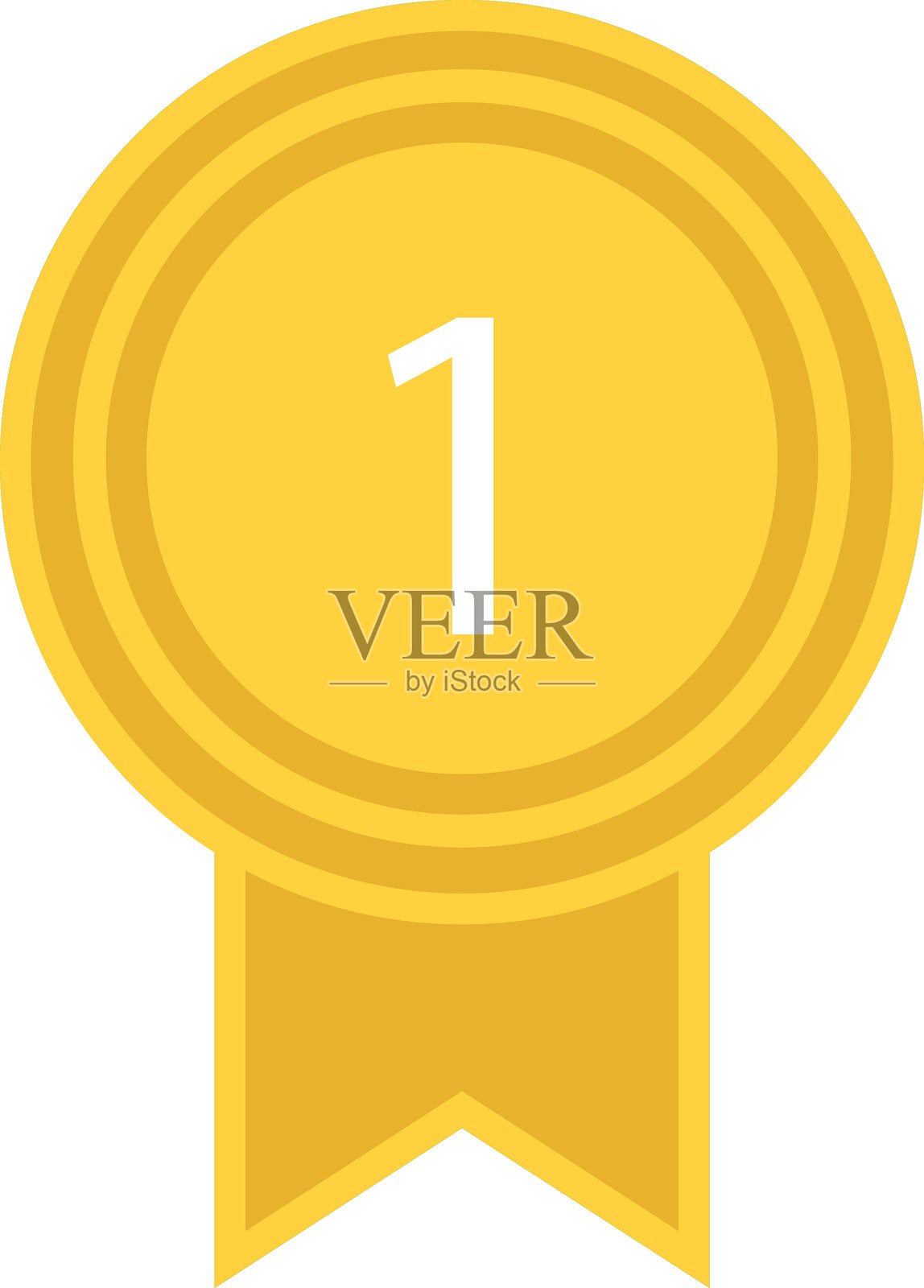 排名奖牌图标插图集。优质顶级，第一名最佳矢量图标。插画图片素材