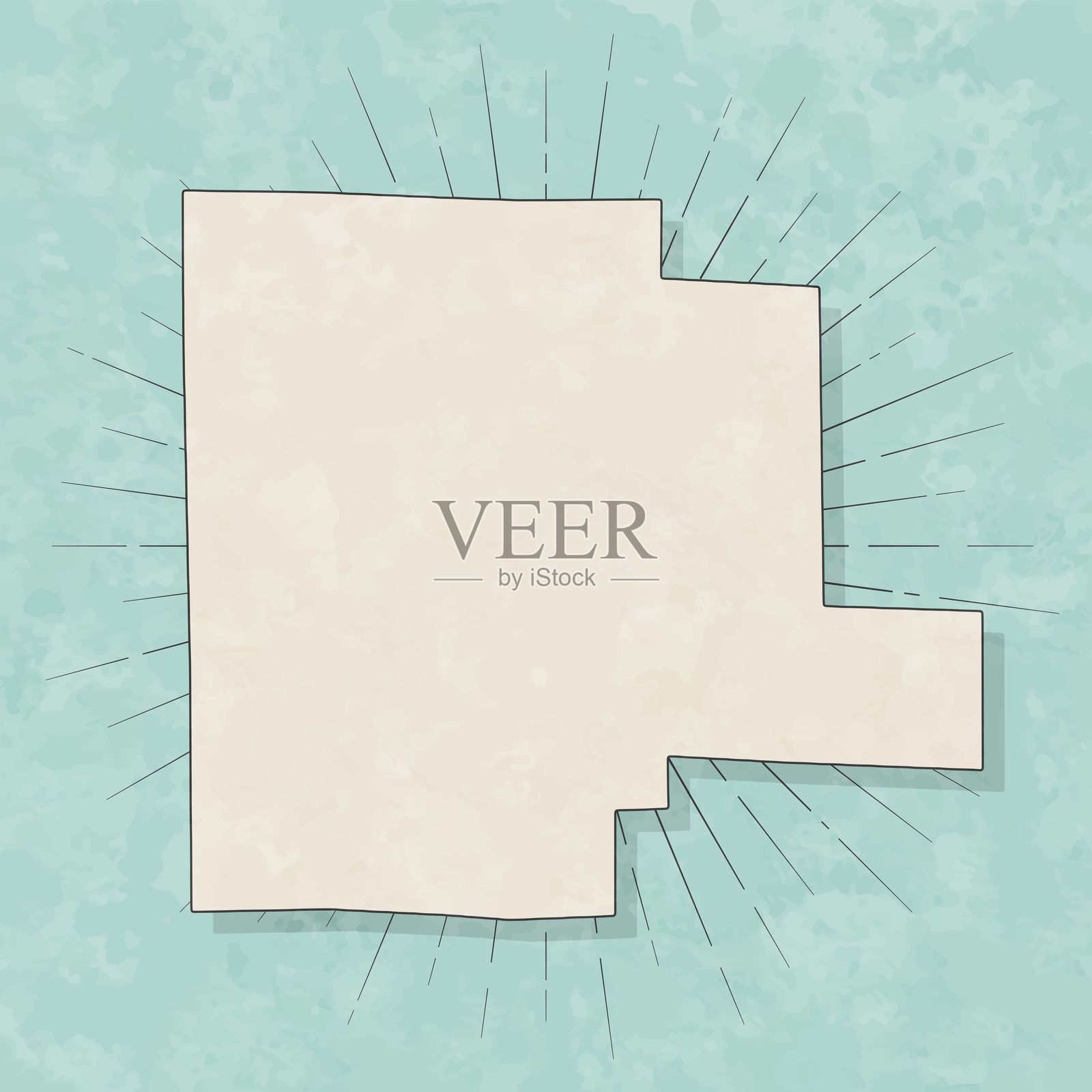 阿拉巴马州费耶特县。复古风格地图 - 旧纹理纸张插画图片素材