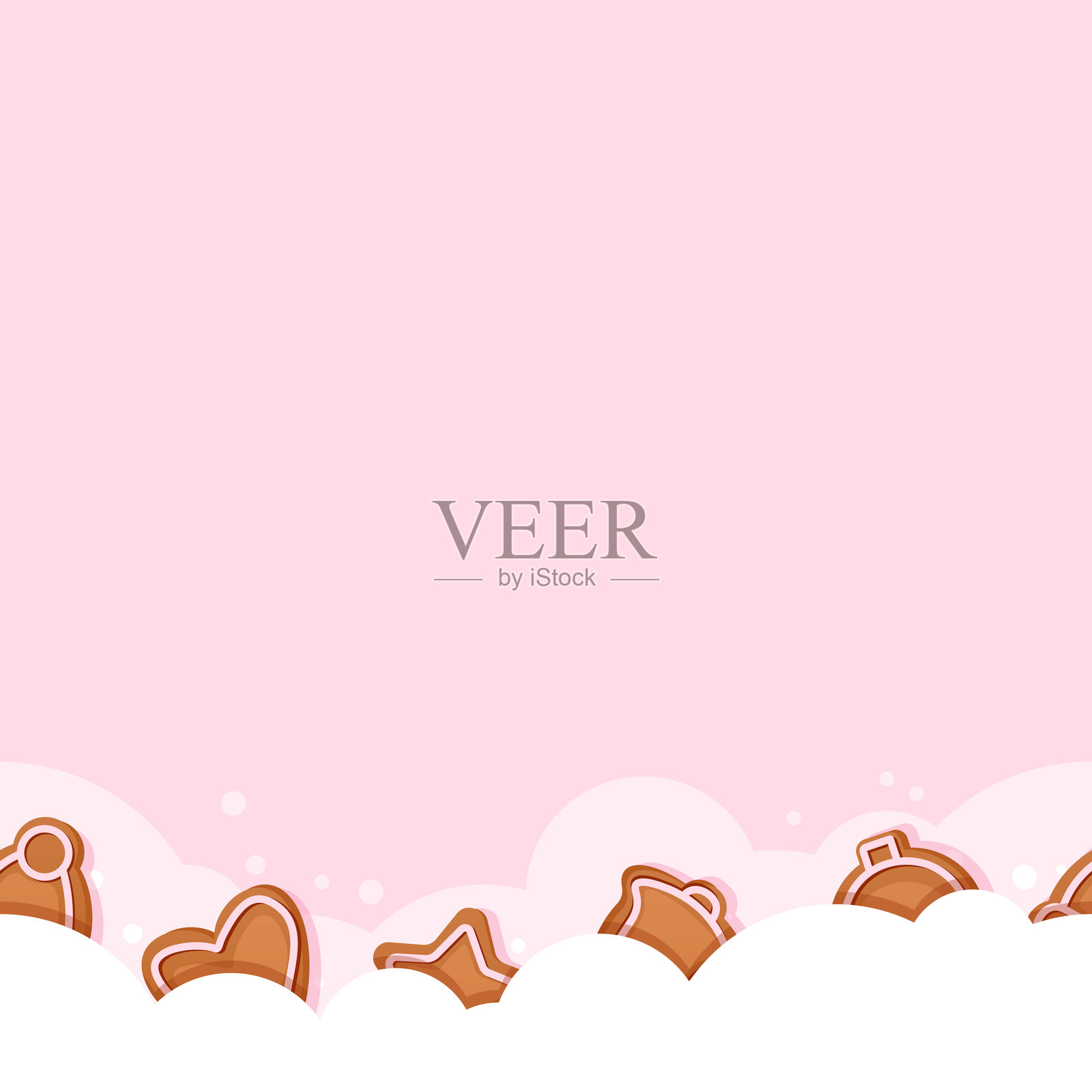 姜饼边框插画图片素材