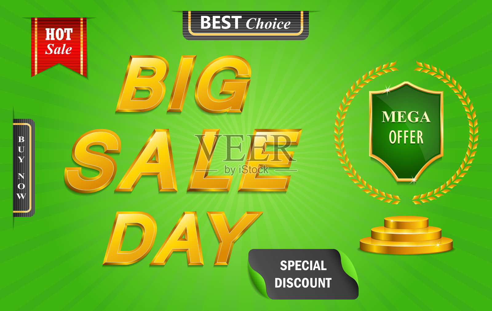 大促销日横幅插画图片素材