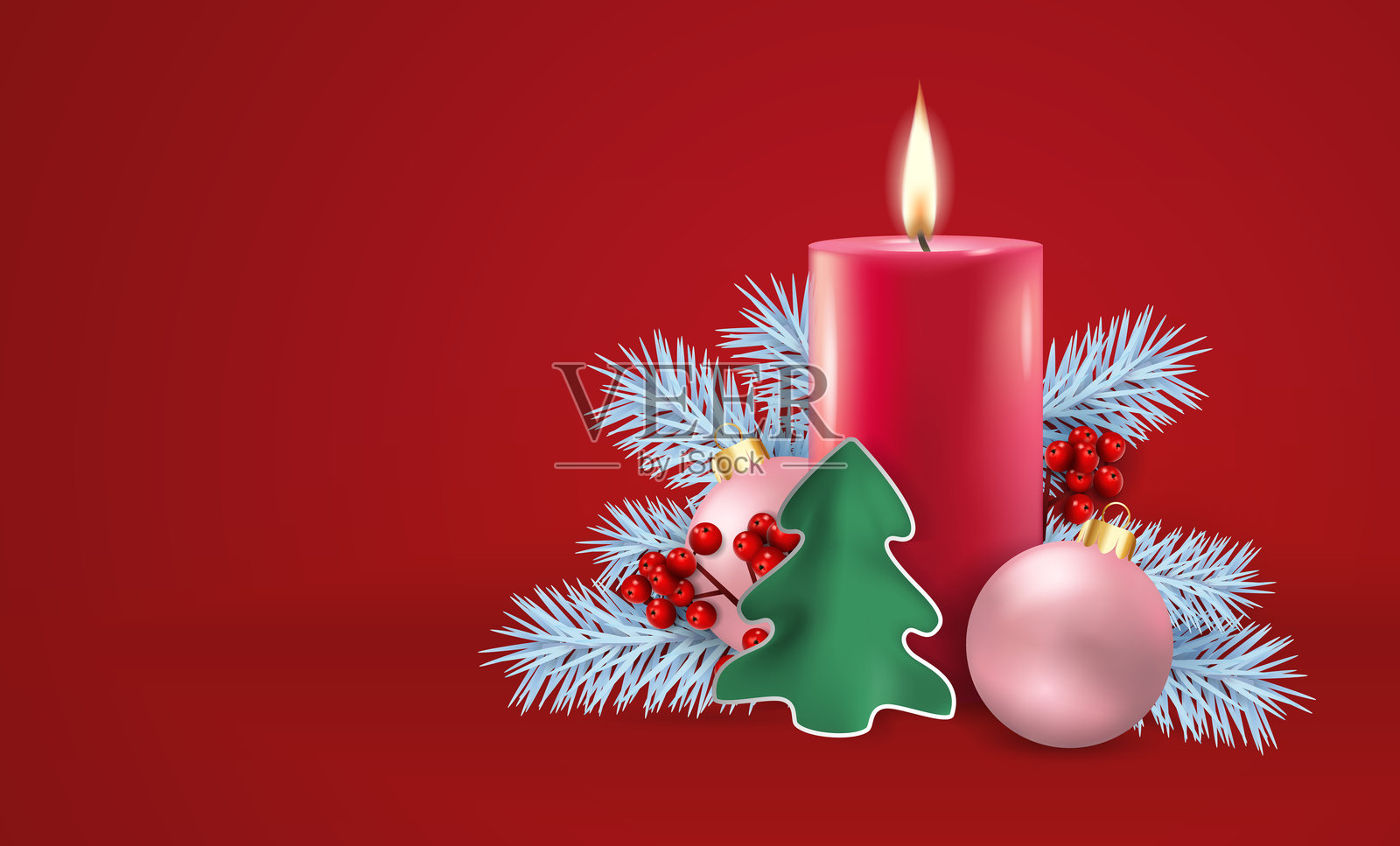 圣诞节的构图插画图片素材