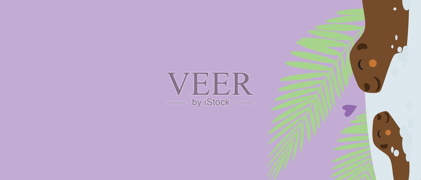 无缝图案，包含心形的水豚，平面矢量插图，水豚作为抽象图案请求插画图片素材