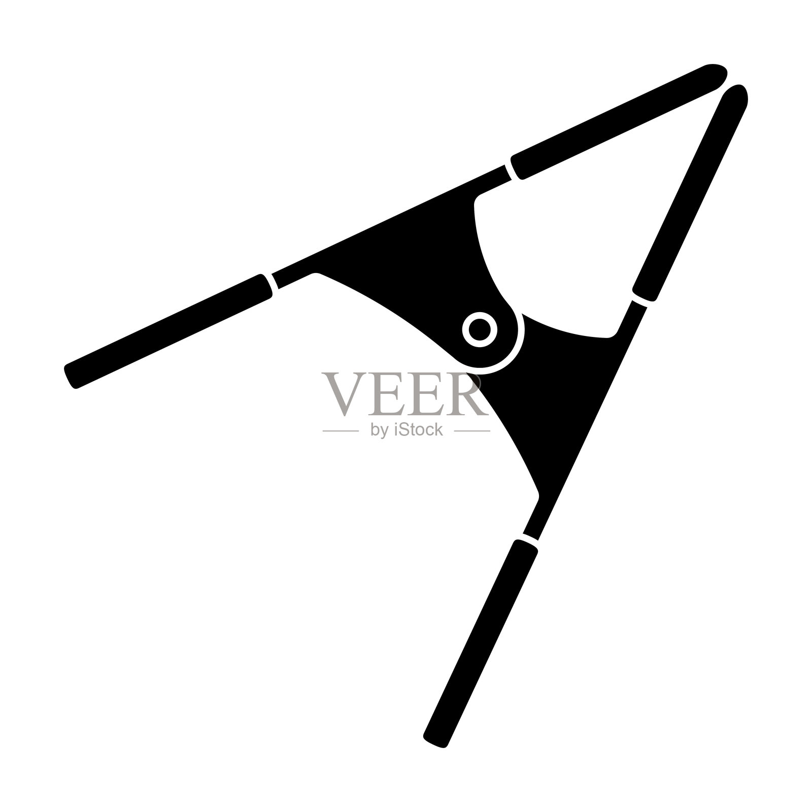 弹簧夹孤立矢量插图插画图片素材