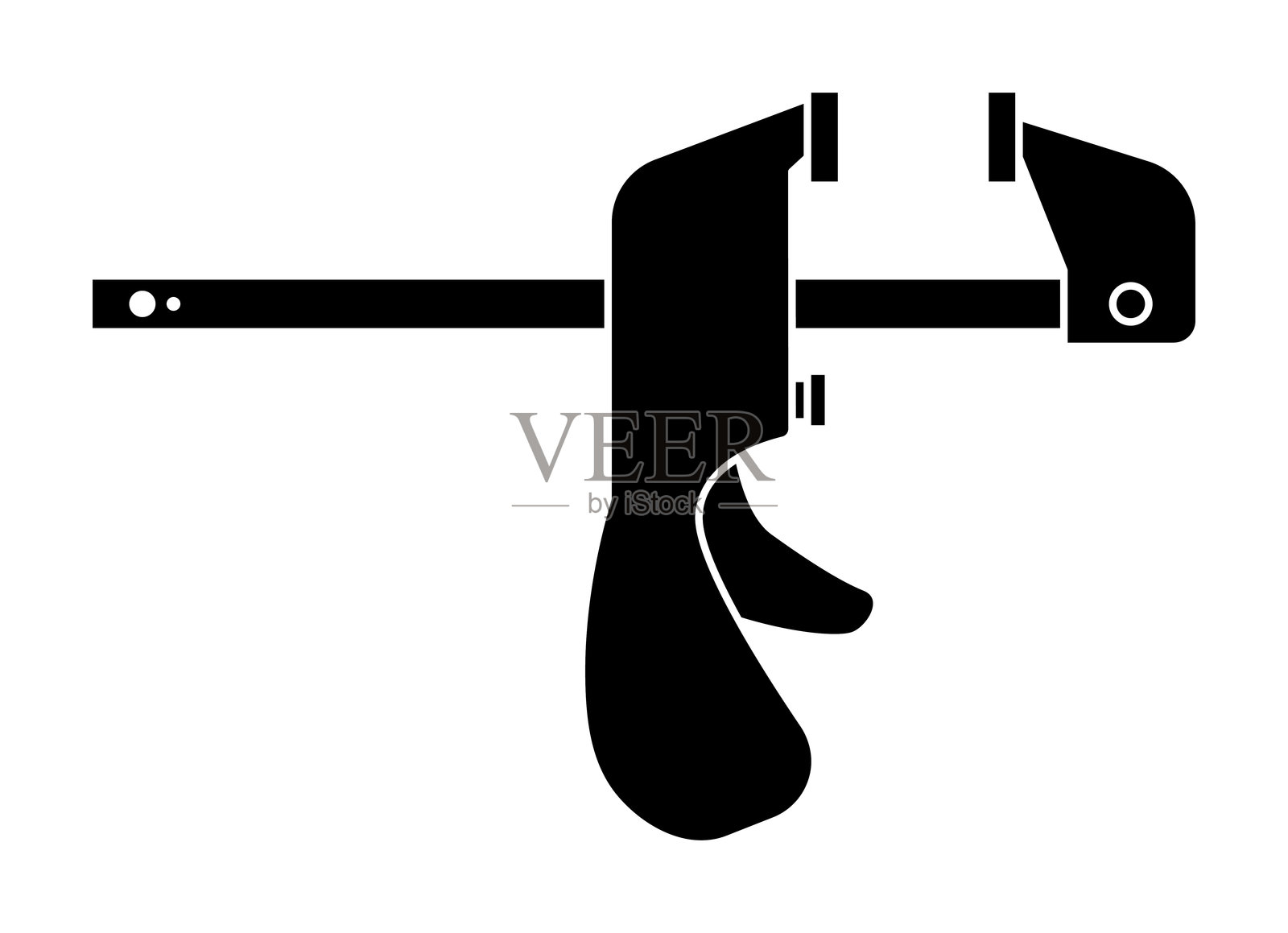 快速夹具孤立矢量插图插画图片素材