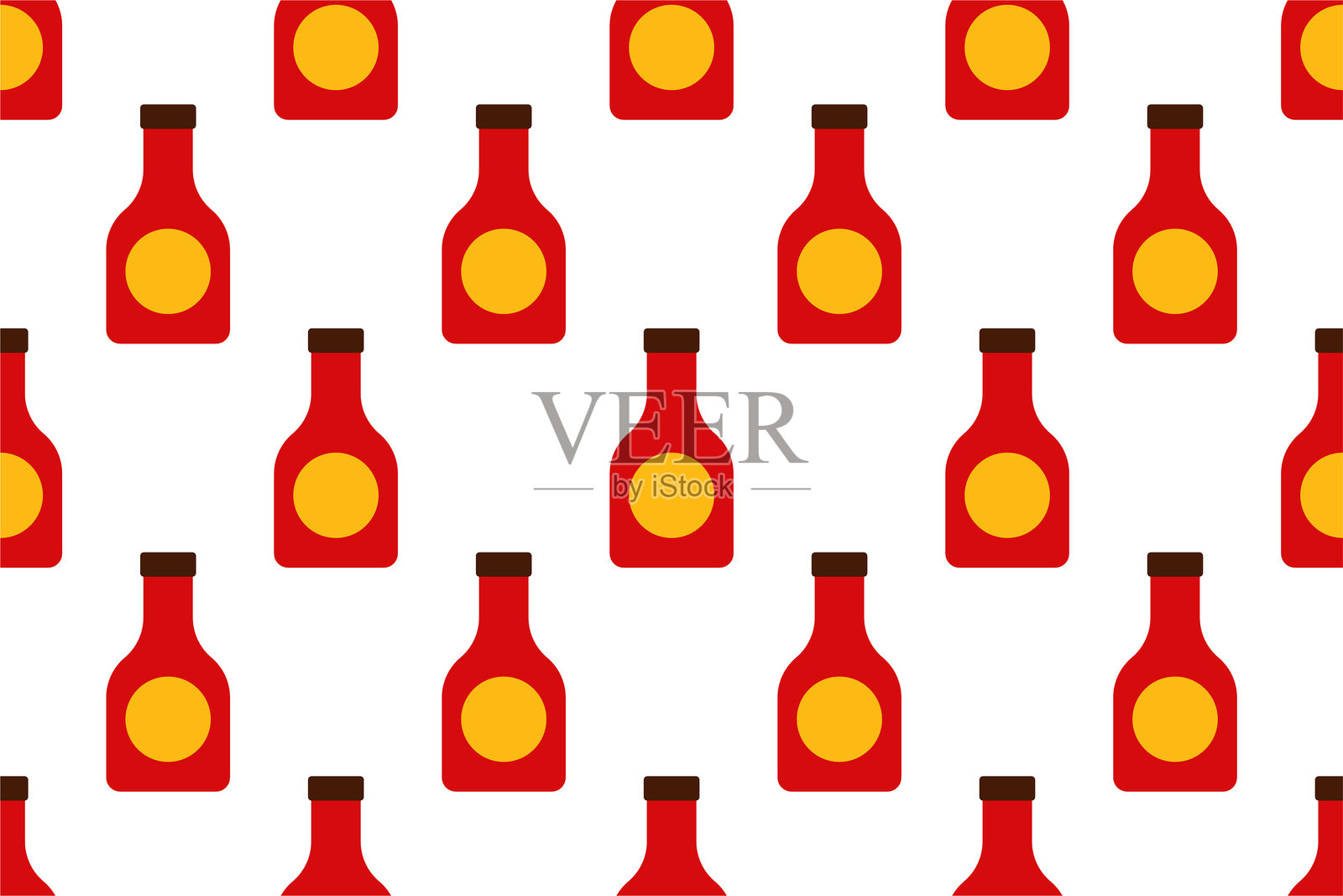 墨西哥食品无缝图案背景模板插画图片素材