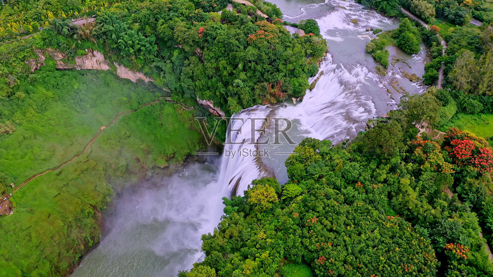 黄果树瀑布，中国贵州，亚洲。照片摄影图片