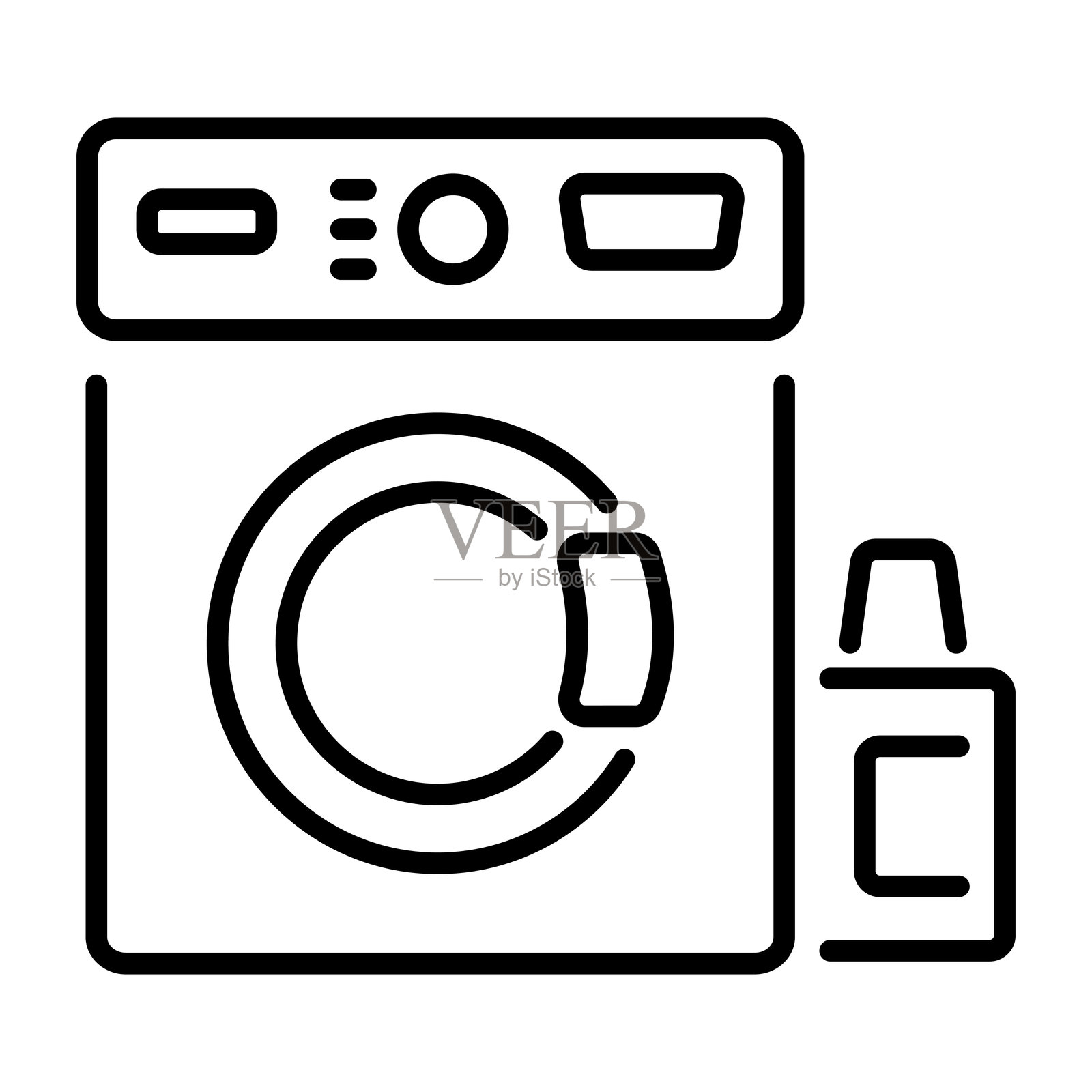 洗衣机插画图片素材