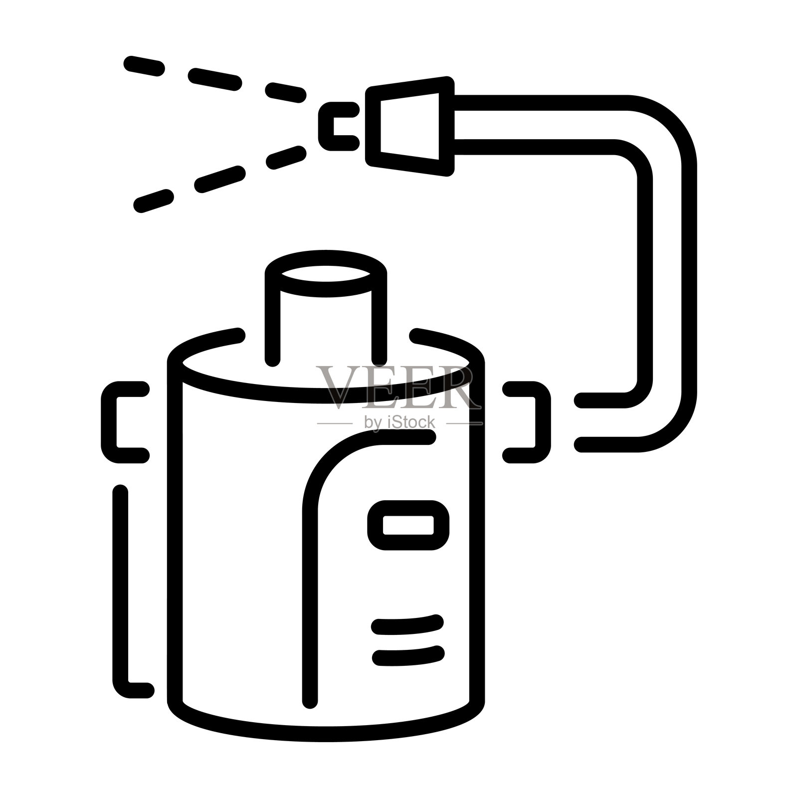 蒸汽清洁器插画图片素材