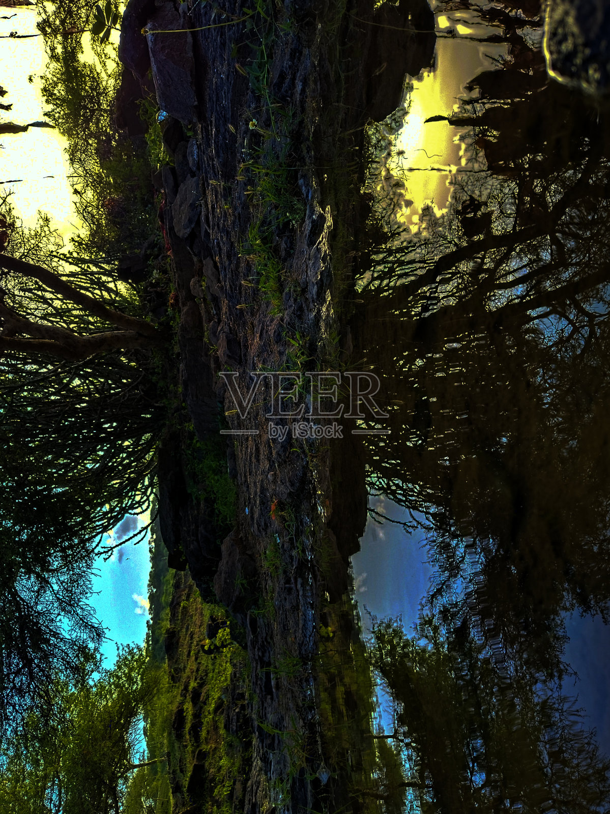 倒影照片摄影图片