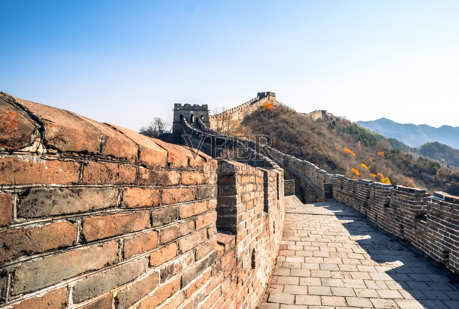 中国长城的细节照片摄影图片