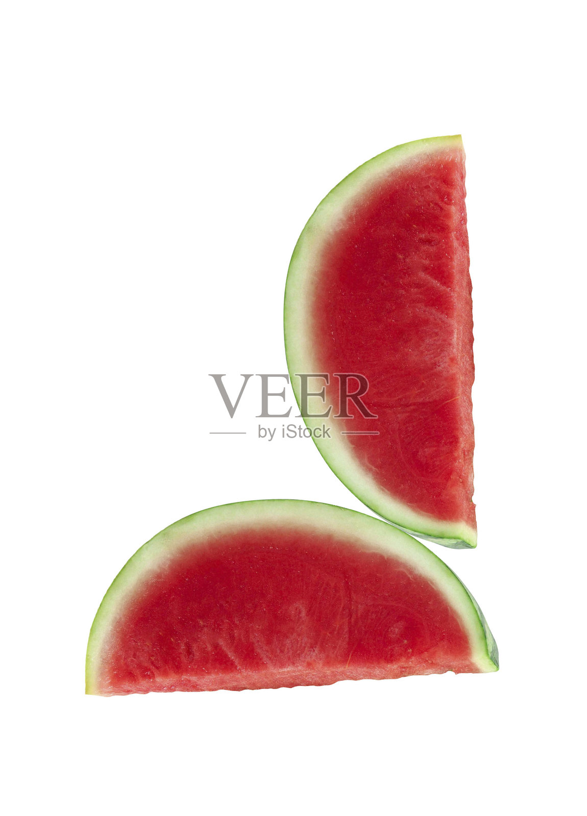 白色背景上的西瓜照片摄影图片