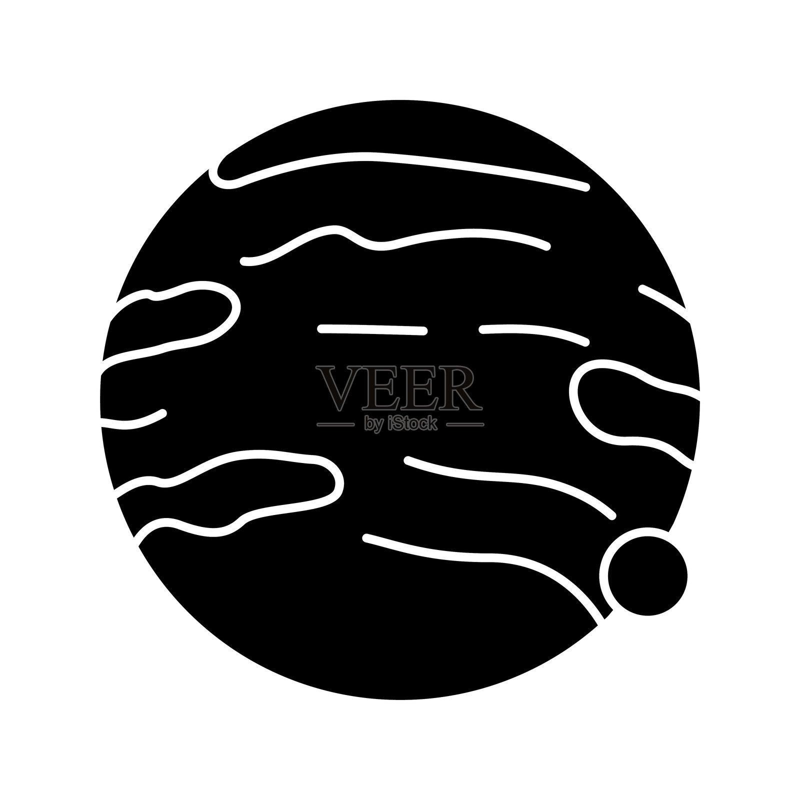 行星图标。插画图片素材