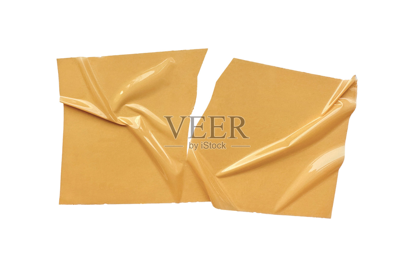 橙色纹理撕裂包装胶带照片摄影图片