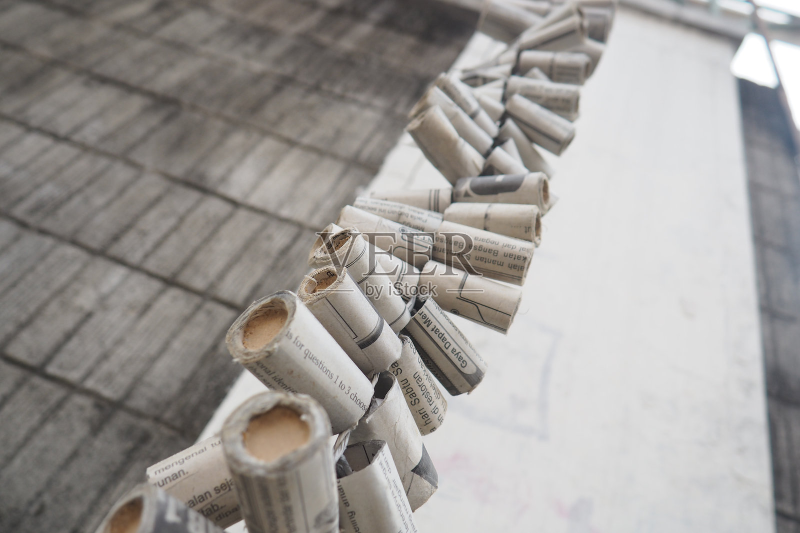 挂着的鞭炮特写照片摄影图片