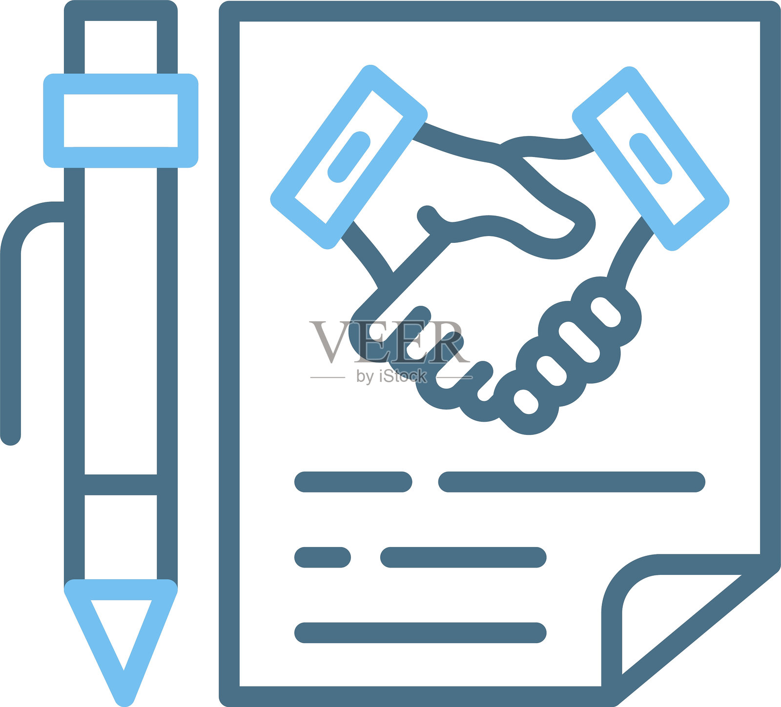 交易截止日期双色图标插画图片素材