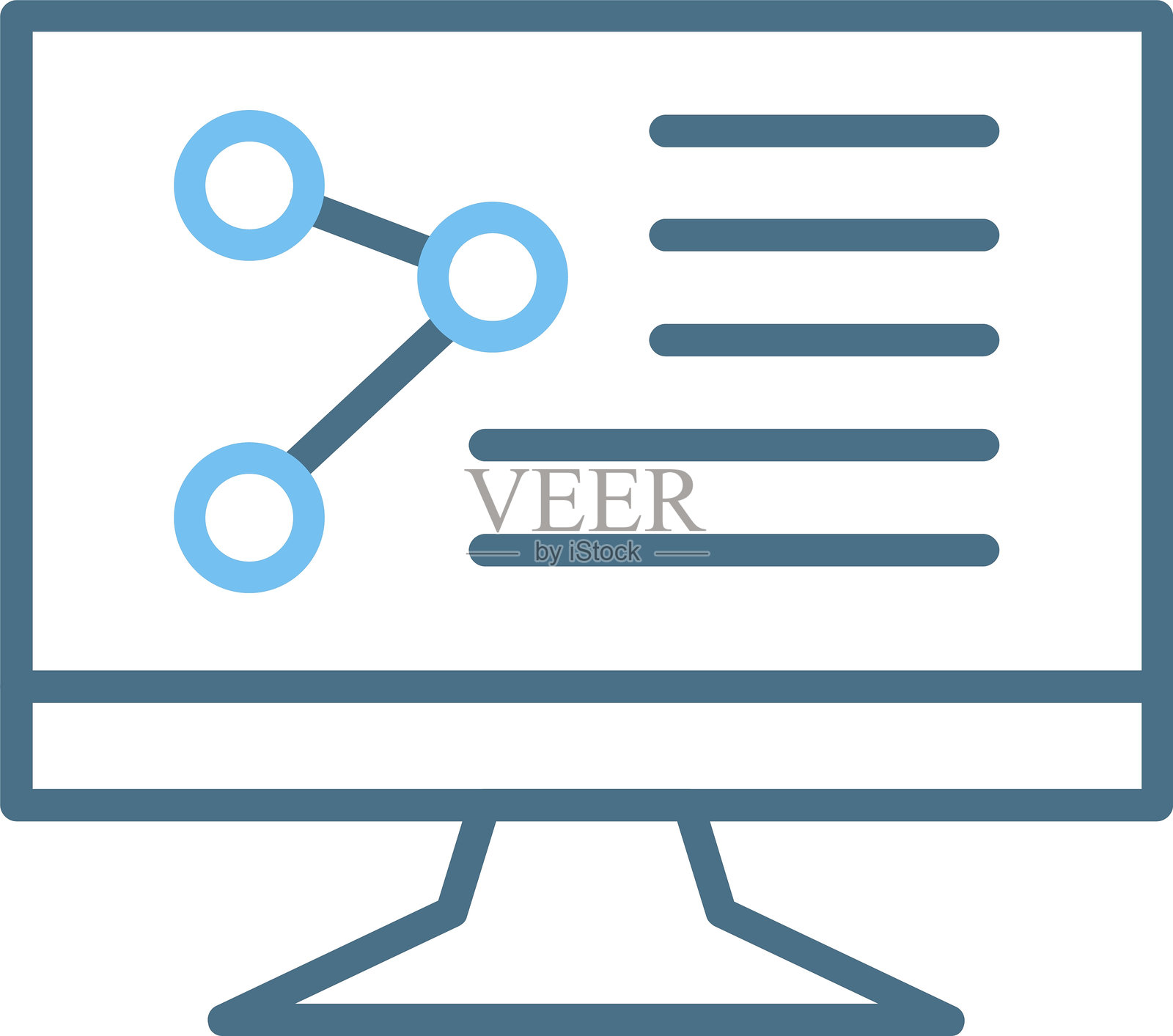 PC线条双色图标插画图片素材