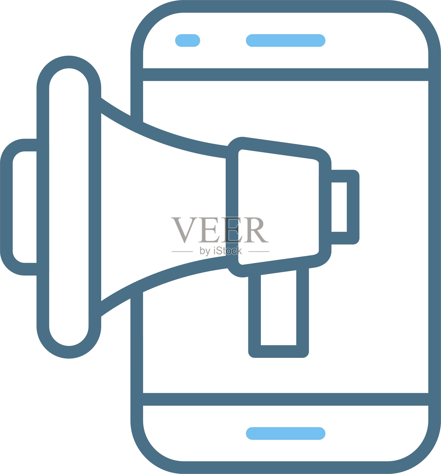 广告线条双色图标插画图片素材