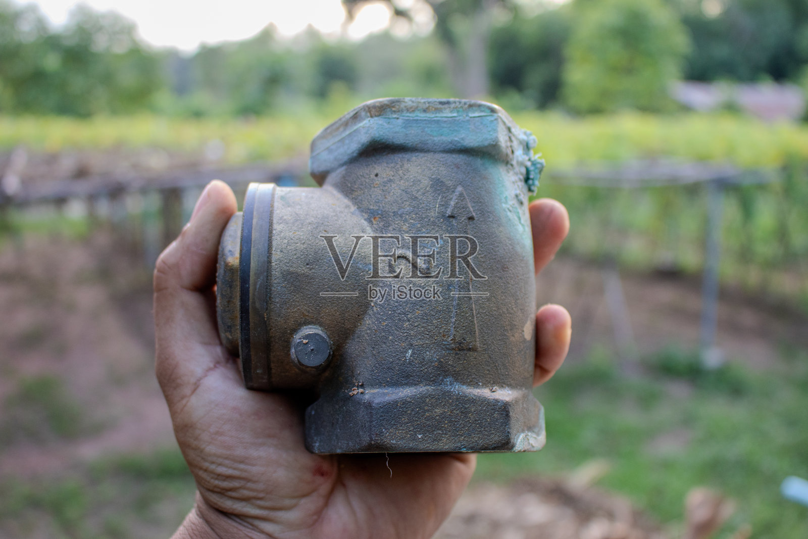 黄铜水阀照片摄影图片