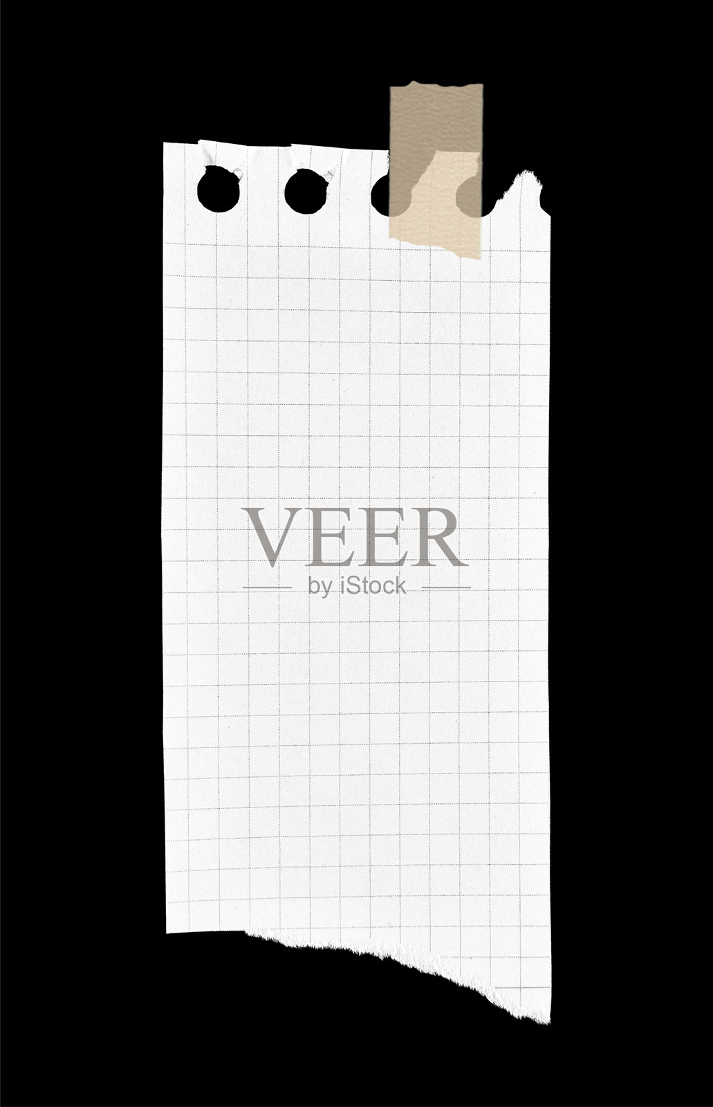 白色纹理撕裂纸张与胶带照片摄影图片