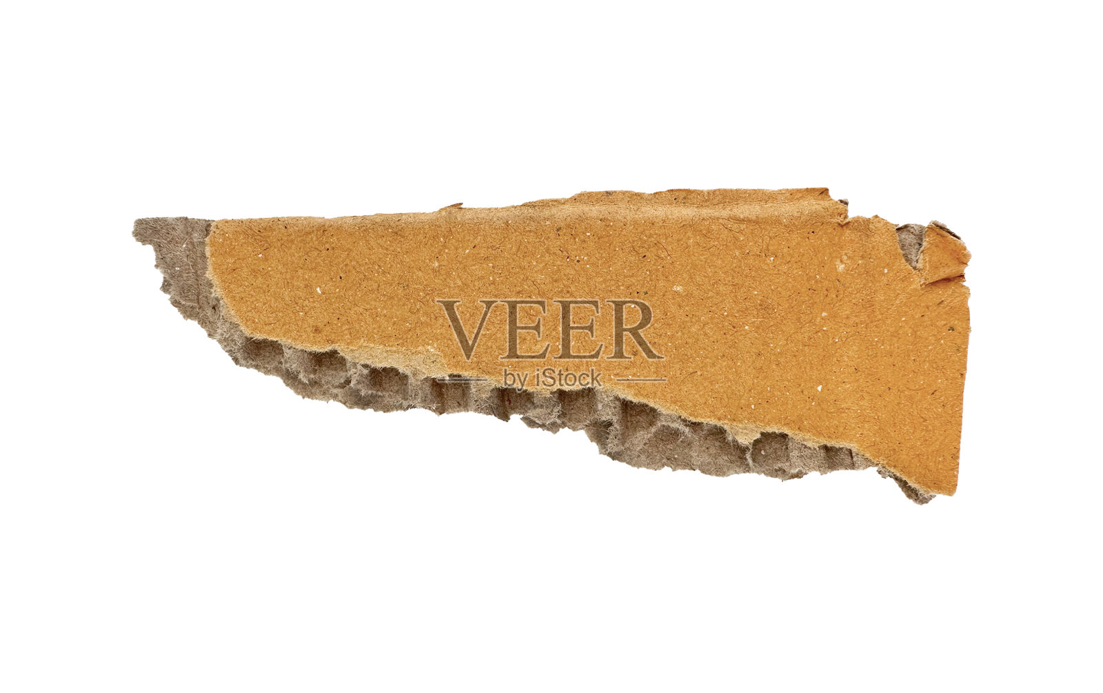 棕色撕裂的瓦楞纸板片照片摄影图片