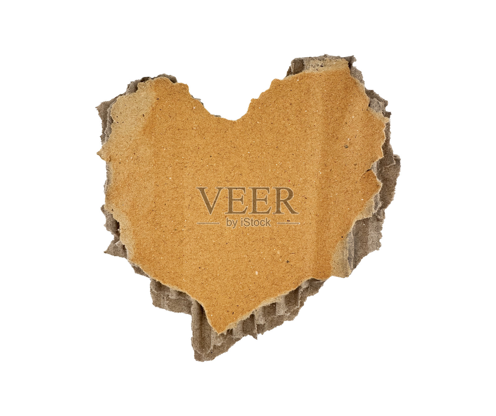 棕色撕裂的瓦楞纸板片照片摄影图片