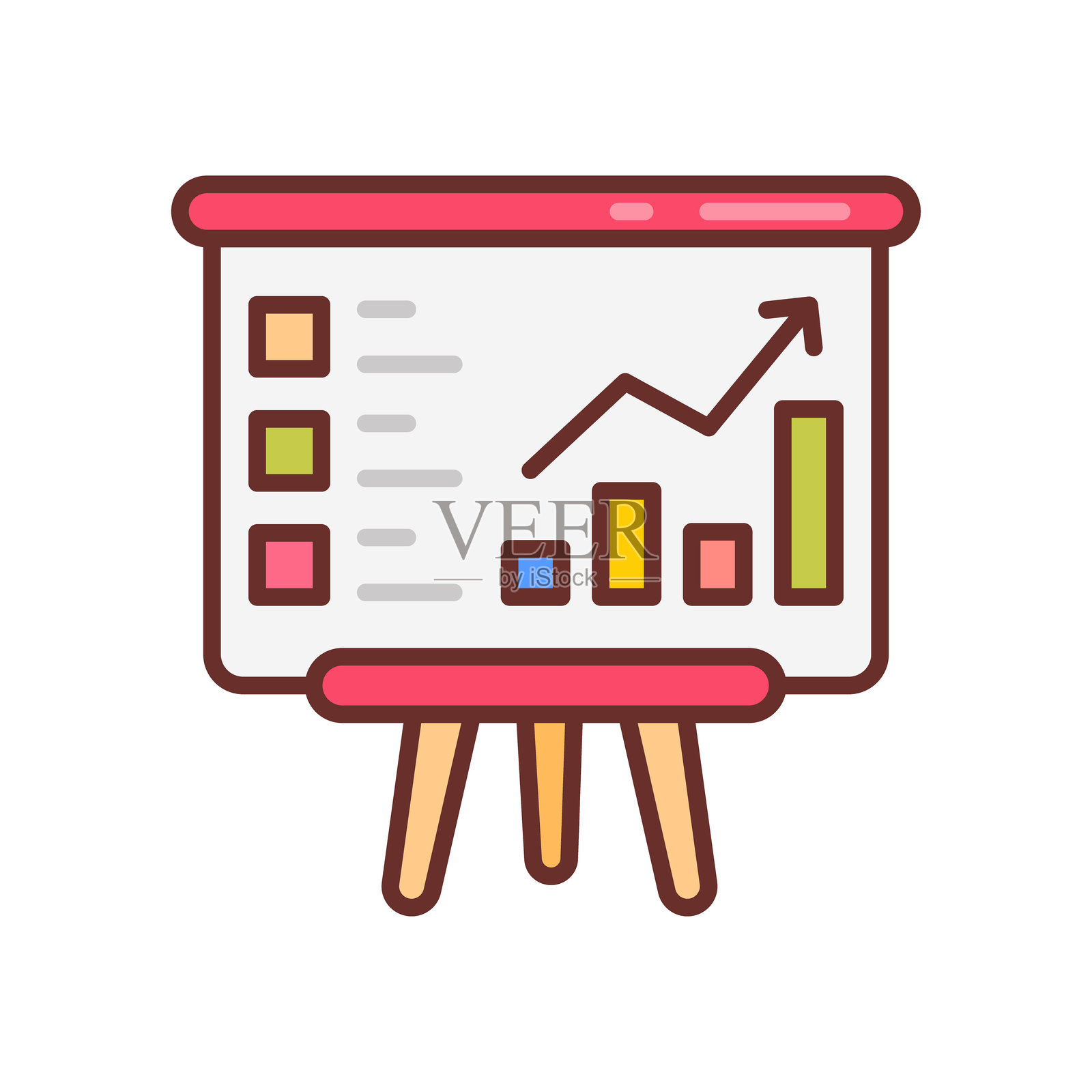 分析图标的矢量图。标志设计插画图片素材