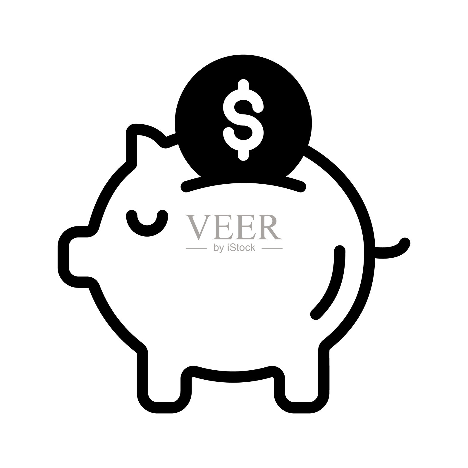 储蓄插画图片素材