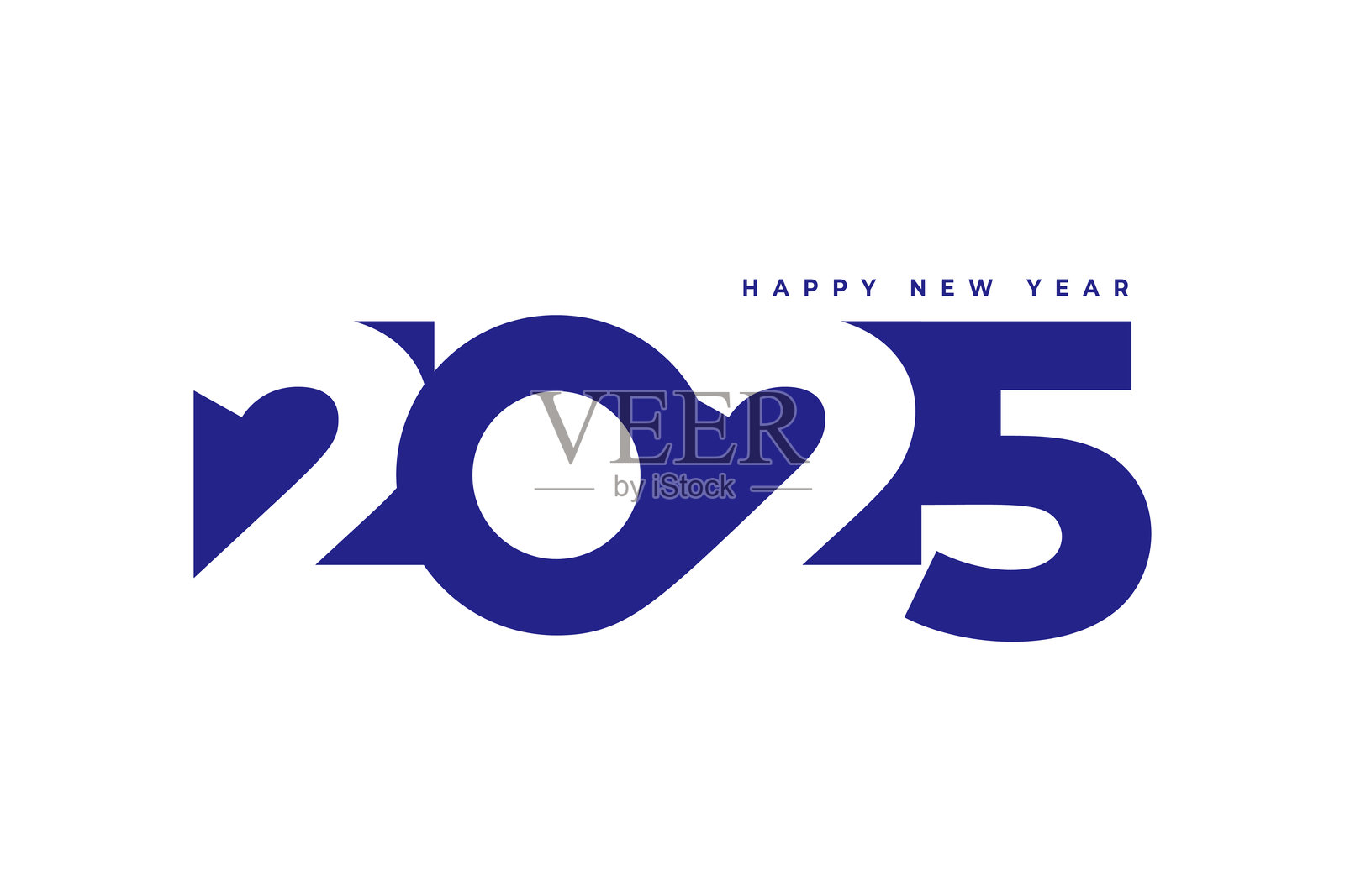 现代2025新年庆祝背景插画图片素材