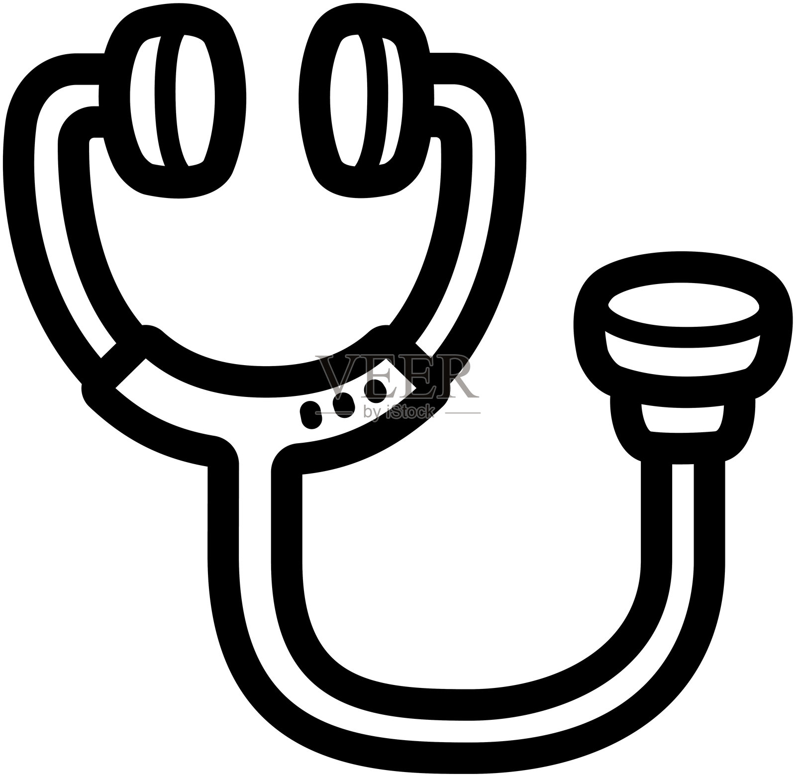 听诊器 - 健康与医学图标插画图片素材