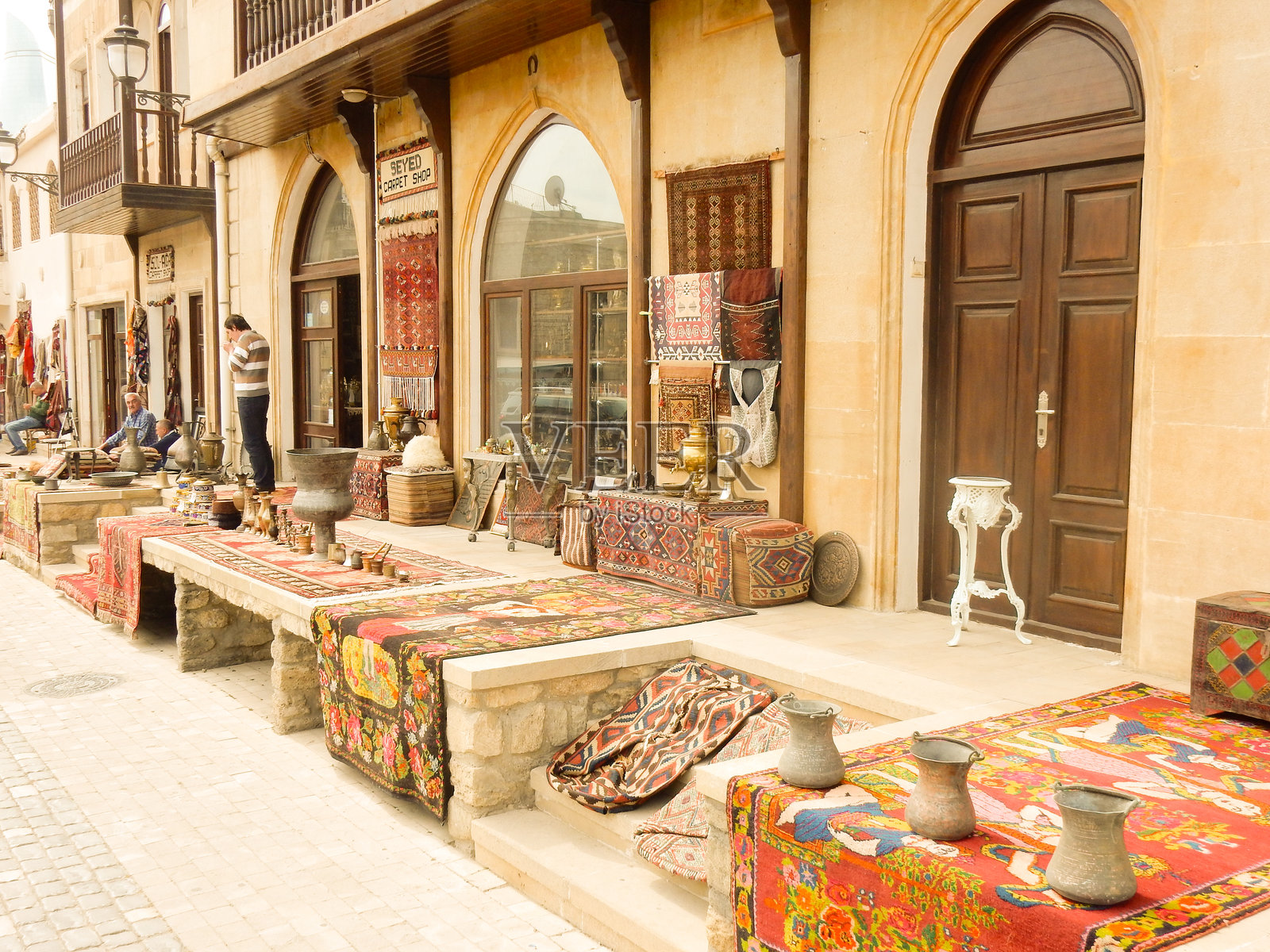 阿塞拜疆巴库的商店门面照片摄影图片