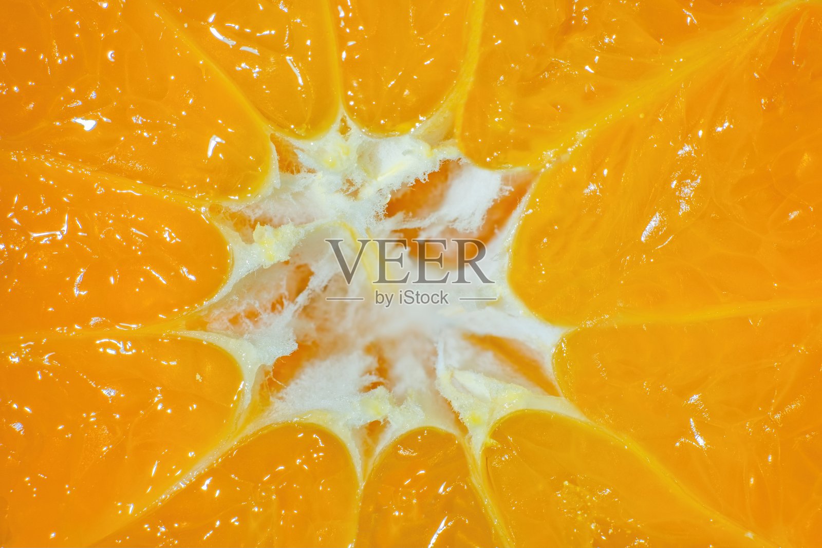 橙子片的微距摄影作为有机背景。照片摄影图片